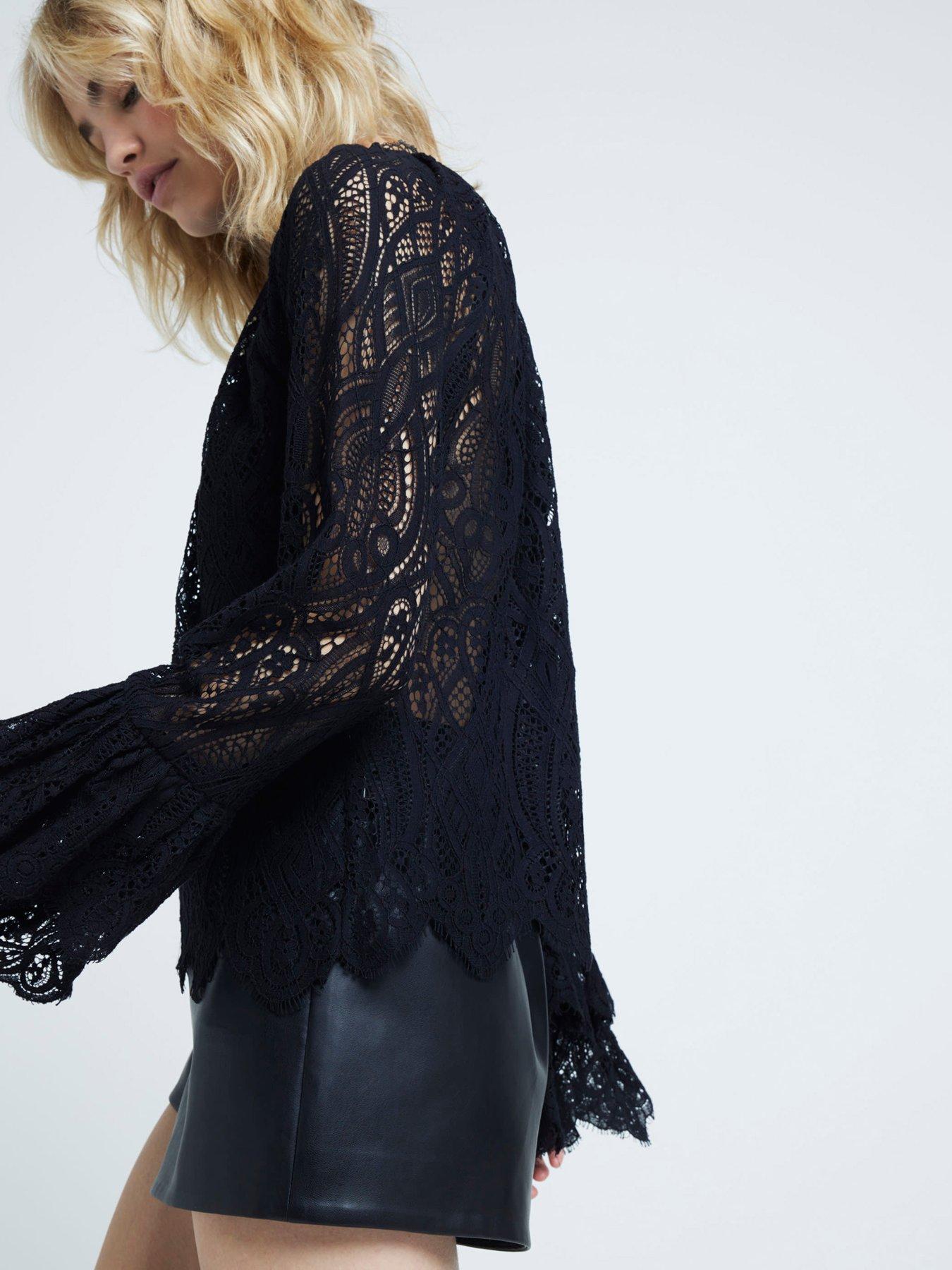 river-island-frill-sleeve-lace-blouse-blackstillFront