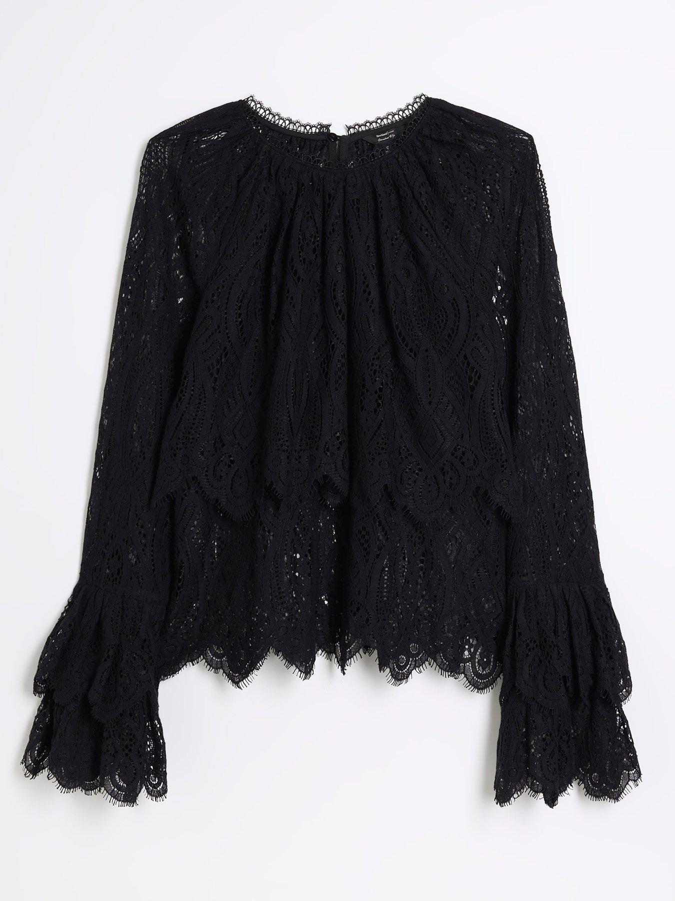 river-island-frill-sleeve-lace-blouse-blackdetail