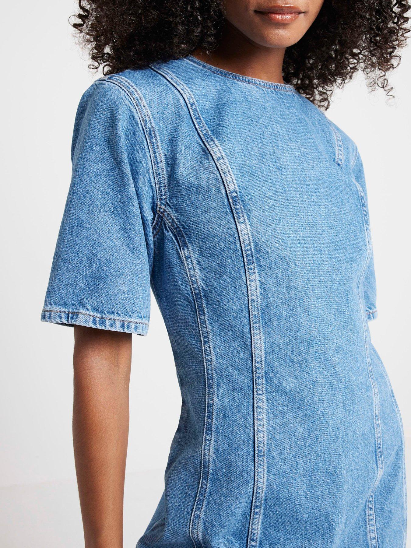 river-island-seam-detail-dress-medium-denim-blueoutfit