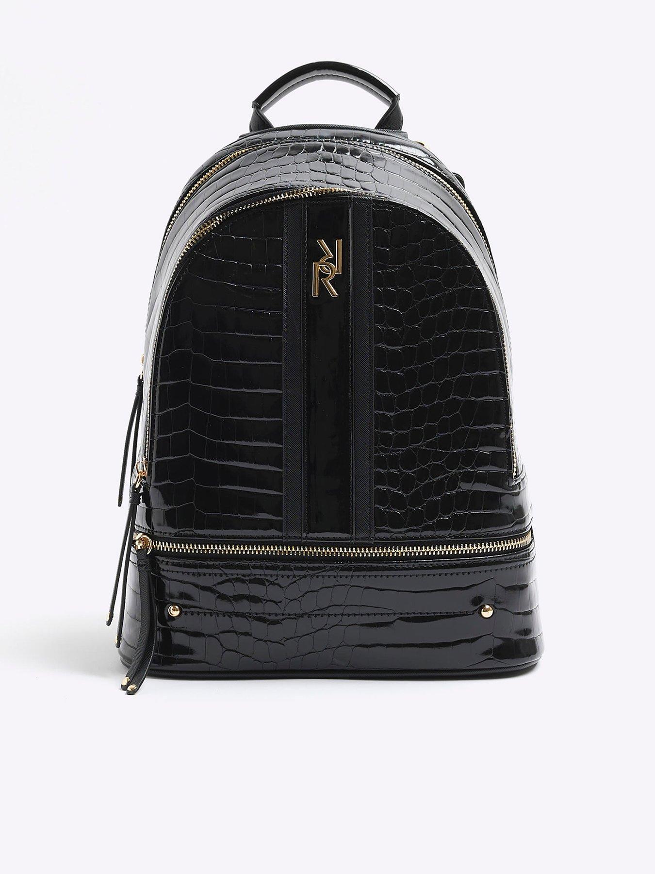 river-island-croc-backpack-black