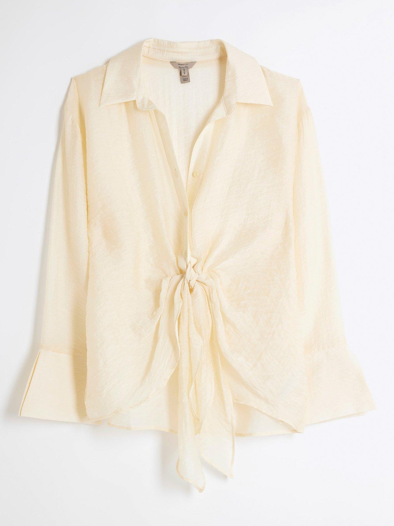 river-island-twisted-front-shirt-creamdetail