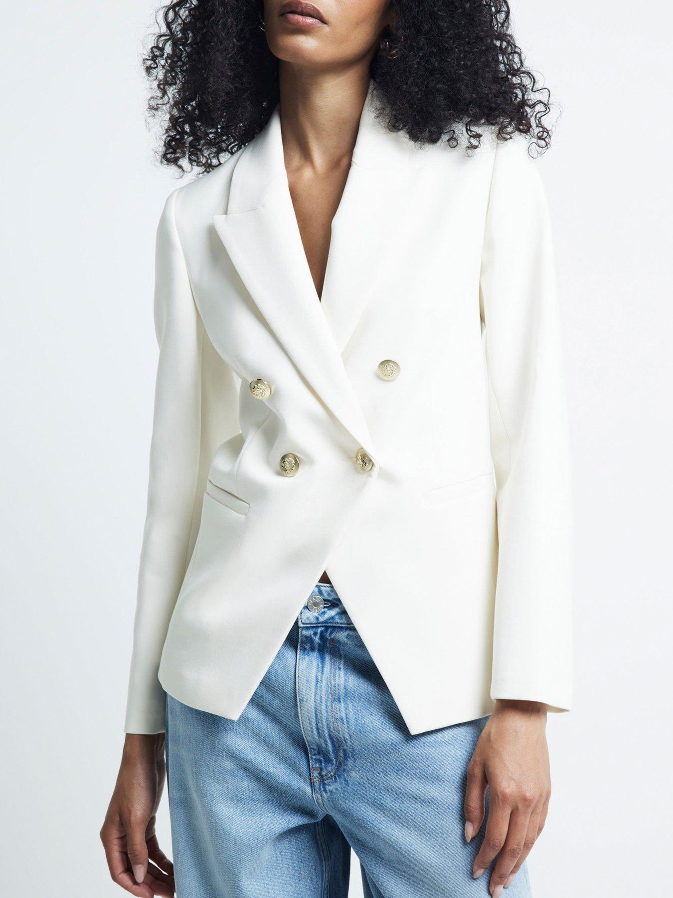 river-island-structured-blazer-cream