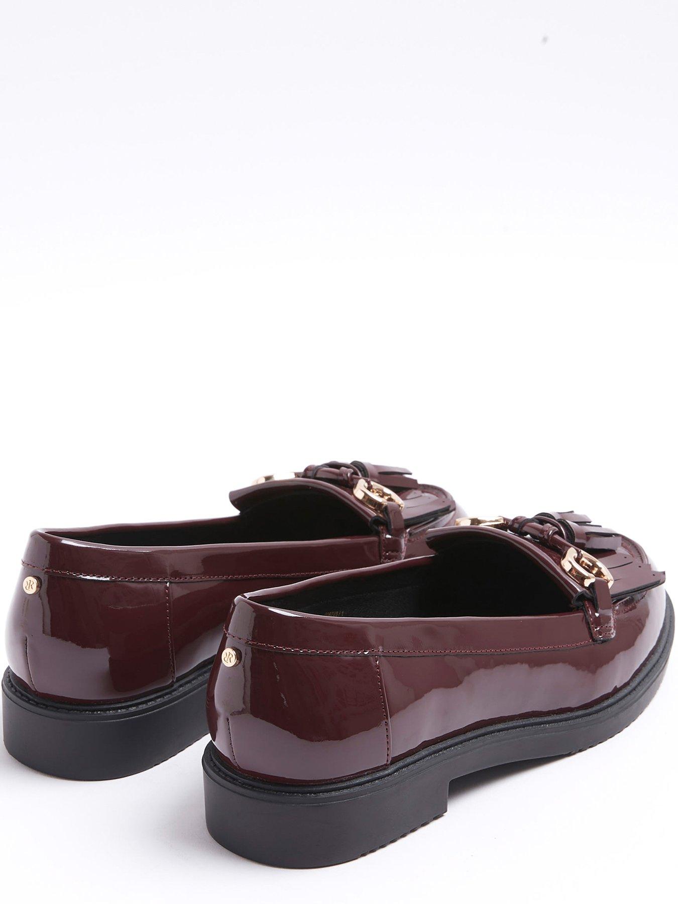 river-island-wide-fit-tassle-snaffle-loafer-dark-reddetail