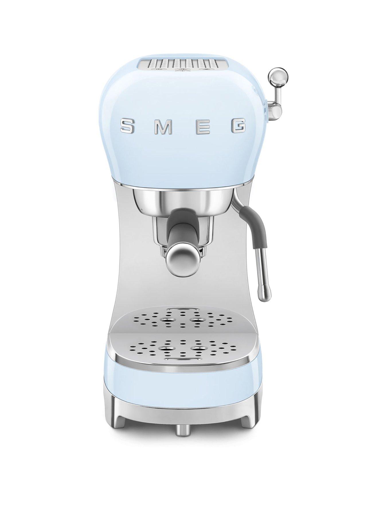 Image 1 of 7 of Smeg ECF02 Espresso Coffee Machine - Pastel Blue