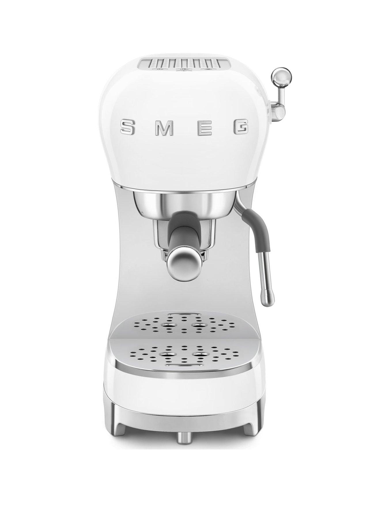 Image 1 of 7 of Smeg ECF02 Espresso Coffee Machine - White