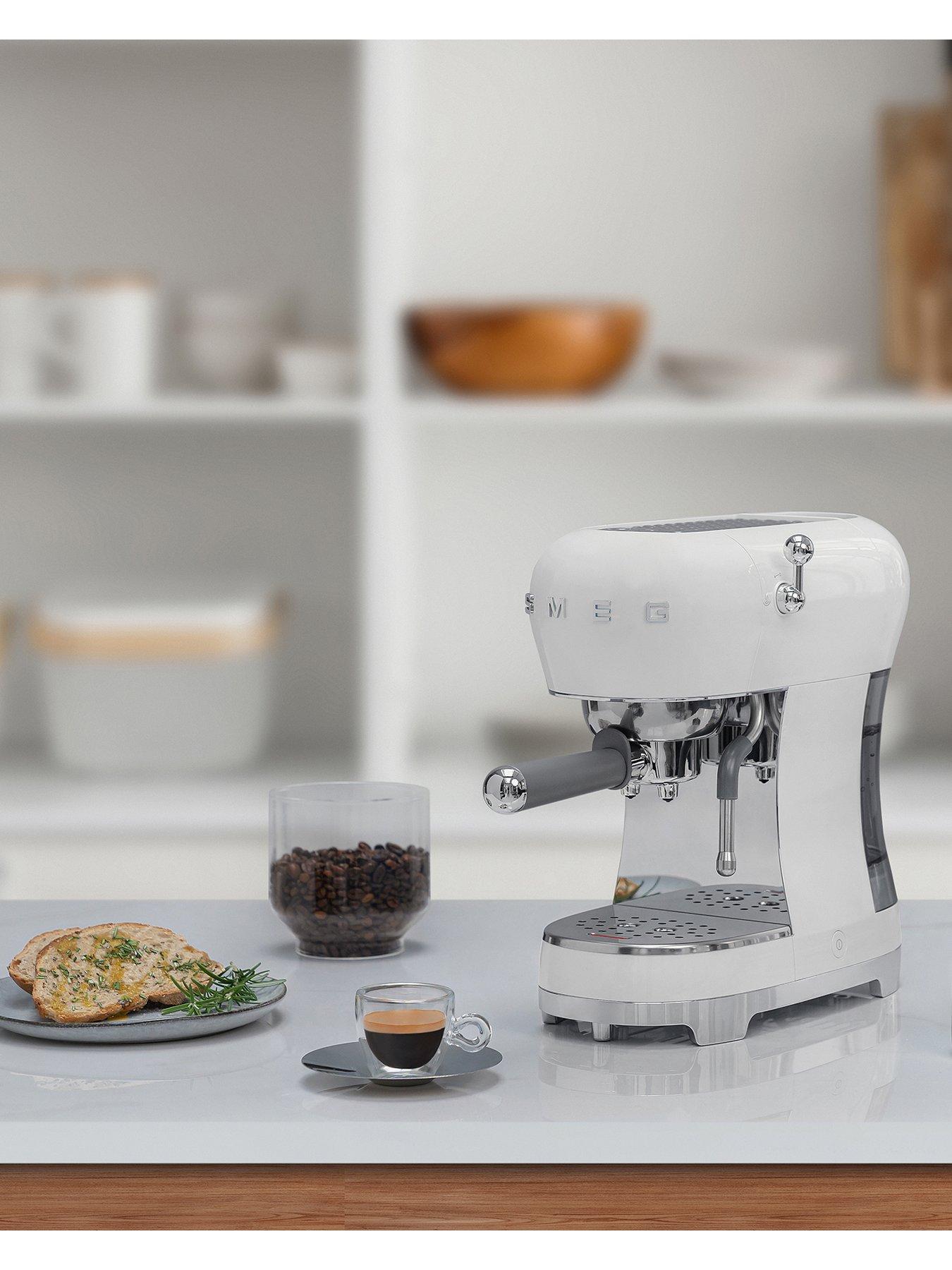 Image 6 of 7 of Smeg ECF02 Espresso Coffee Machine - White