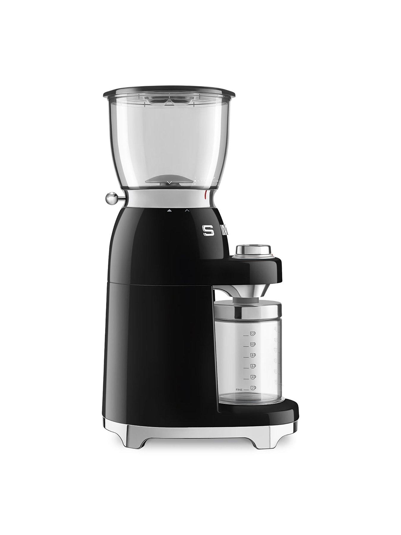 Image 2 of 7 of Smeg CGF11 50&rsquo;s Style Coffee Grinder - Black