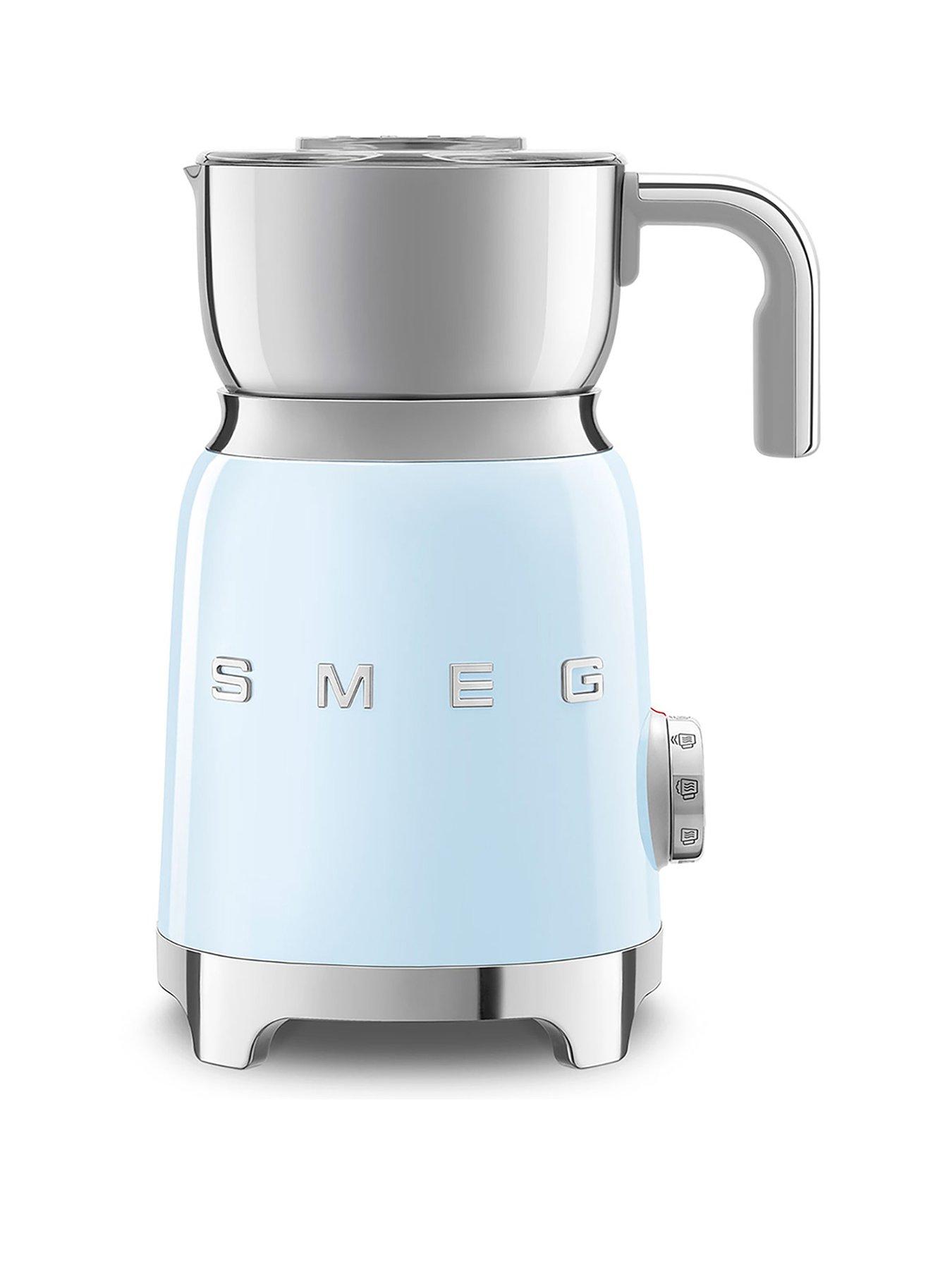 Image 1 of 6 of Smeg MFF11 Milk Frother with Tritan&trade; Renew Lid&nbsp;- Pastel Blue