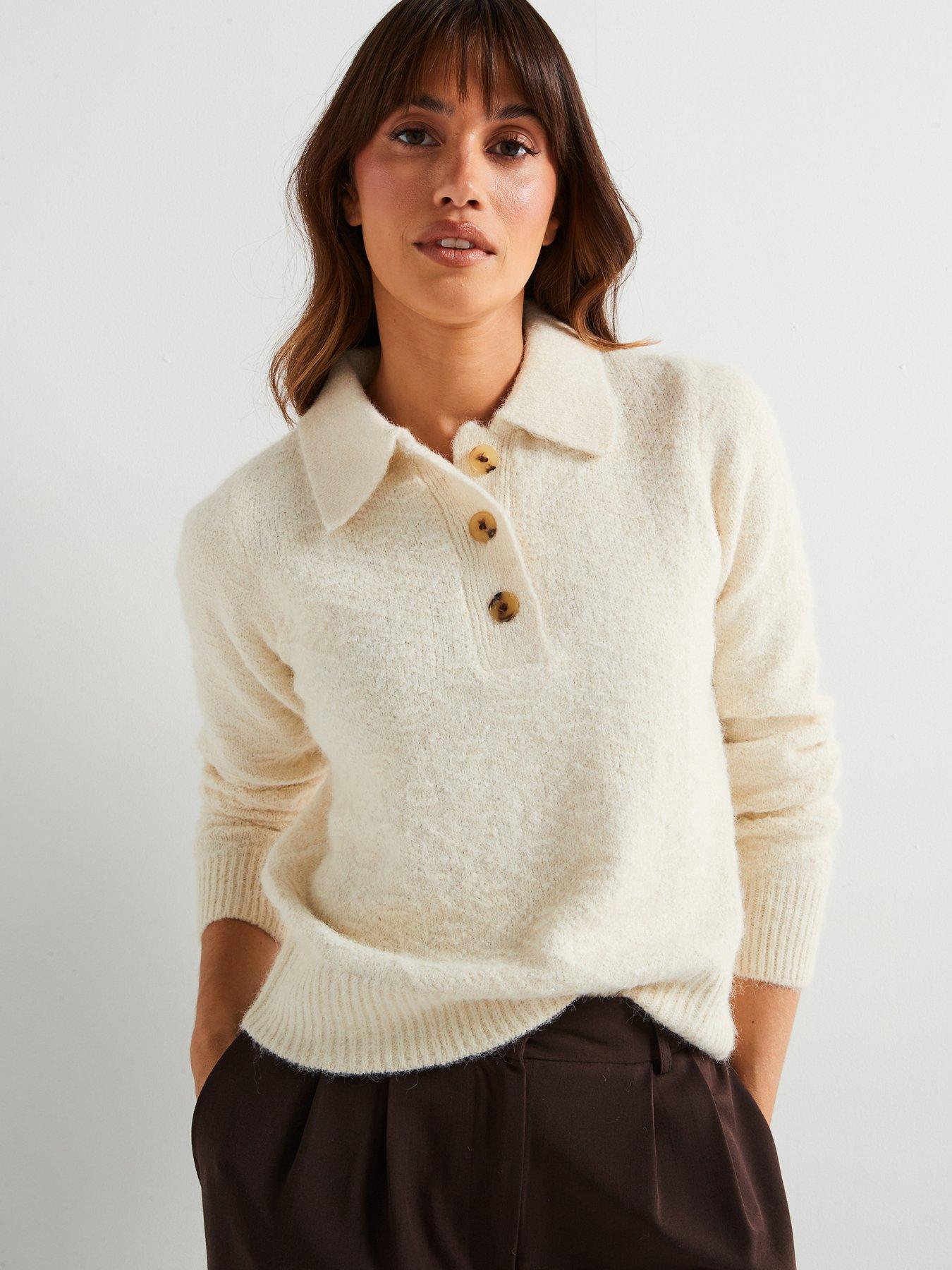 v-by-very-collared-neck-button-front-textured-jumper-with-wool-cream