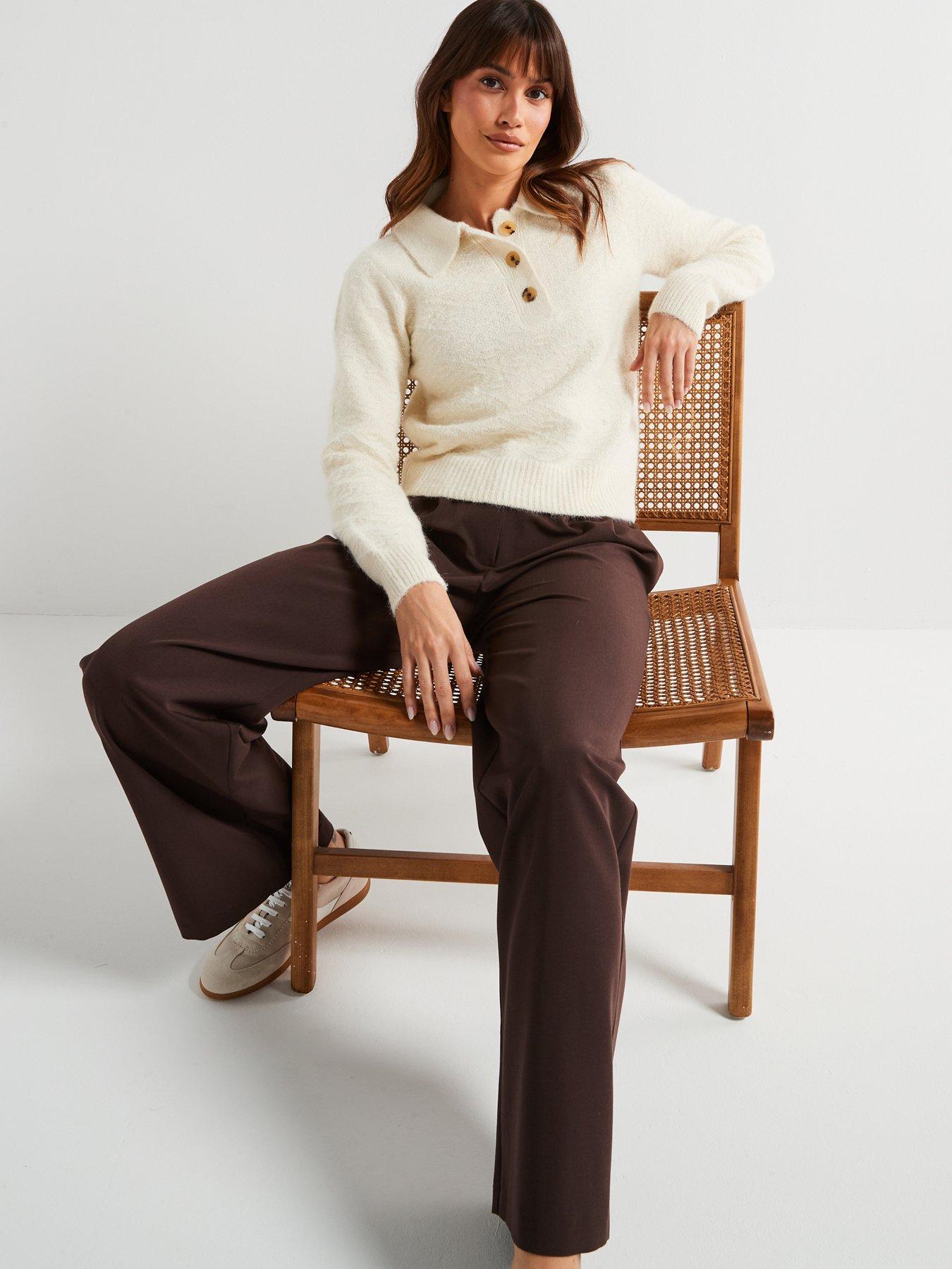 v-by-very-collared-neck-button-front-textured-jumper-with-wool-creamoutfit