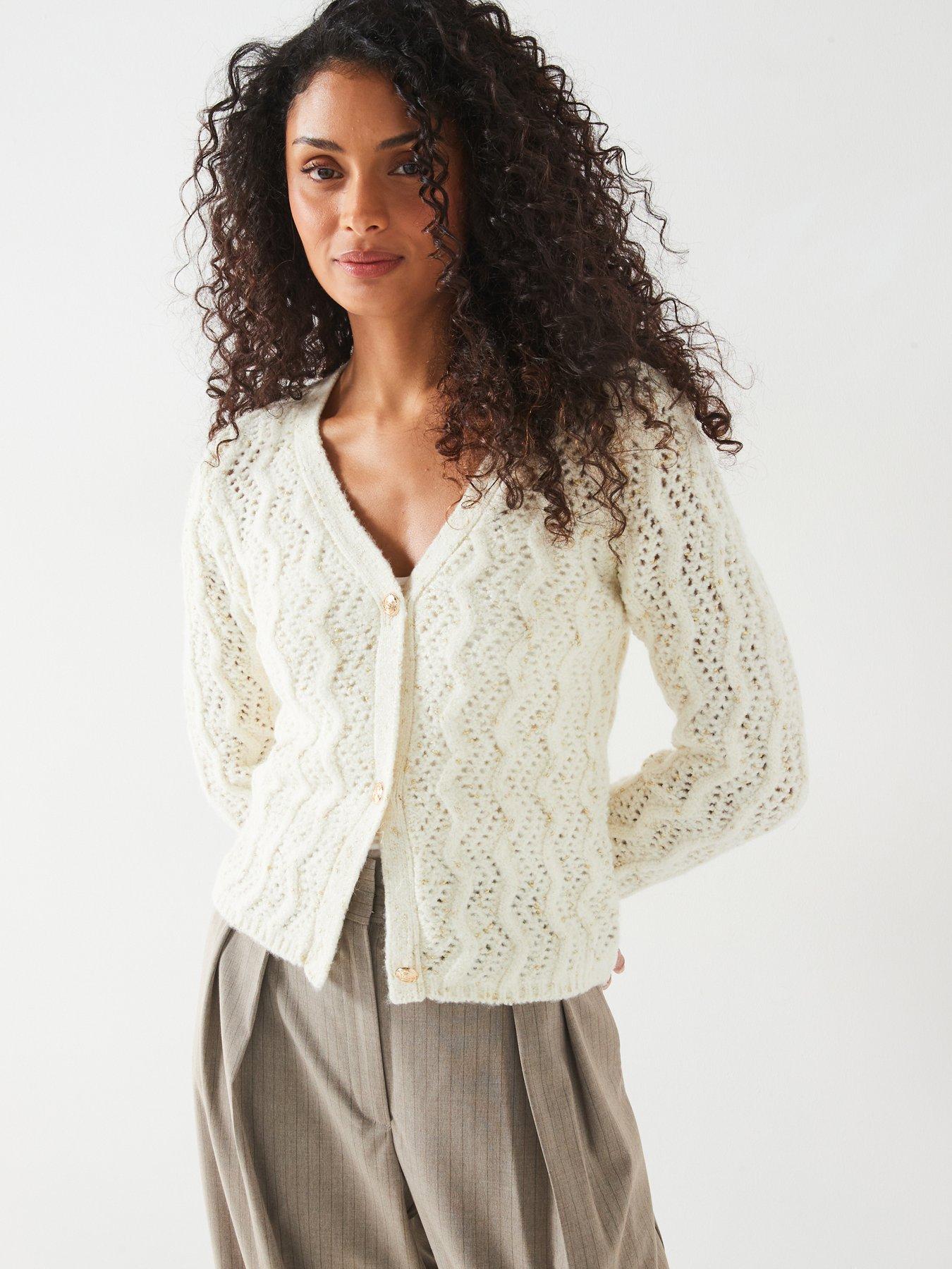 v-by-very-open-stitch-metallic-thread-cardigan-off-white