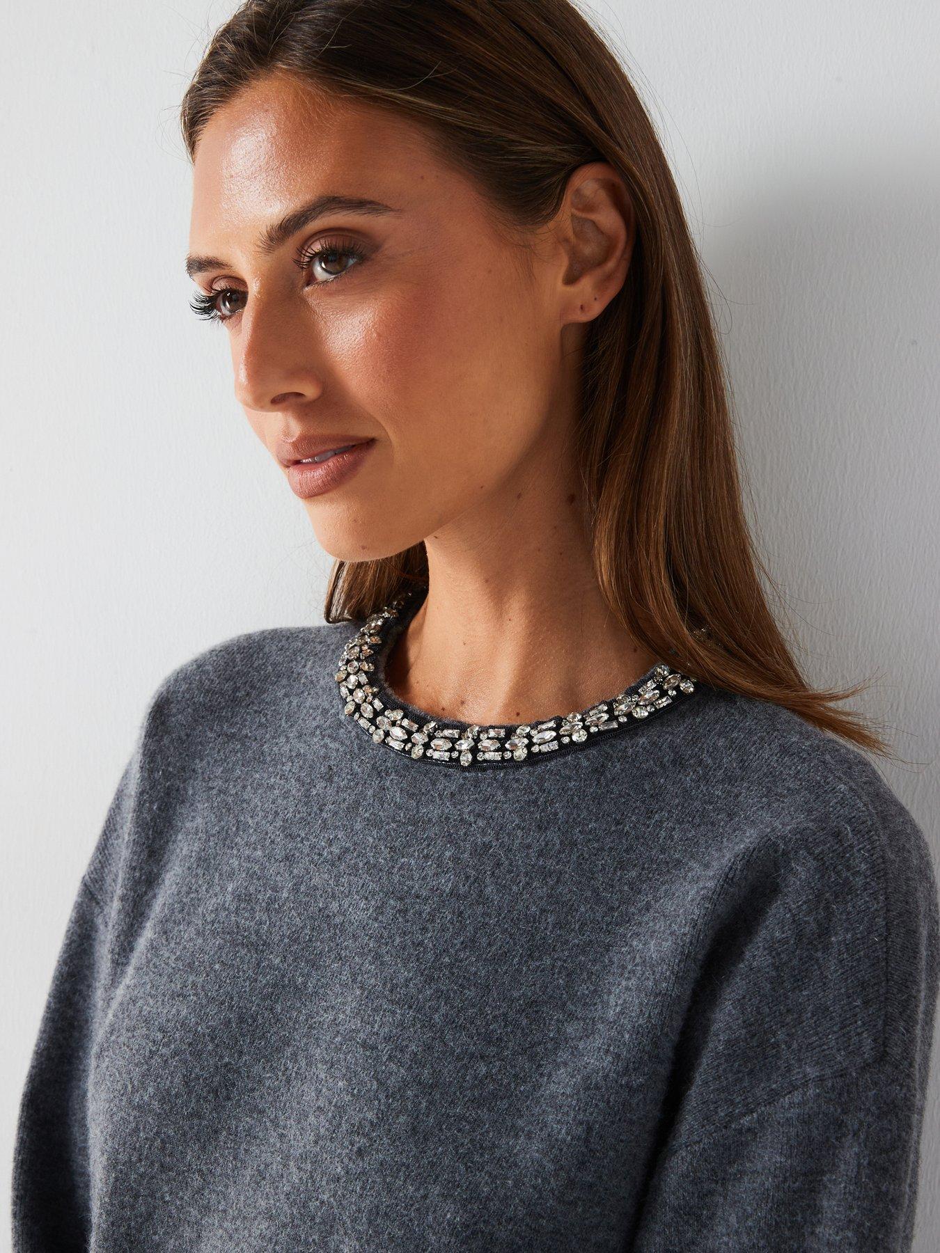 v-by-very-embellished-neckline-crew-neck-jumper-with-woolnbsp-greyoutfit