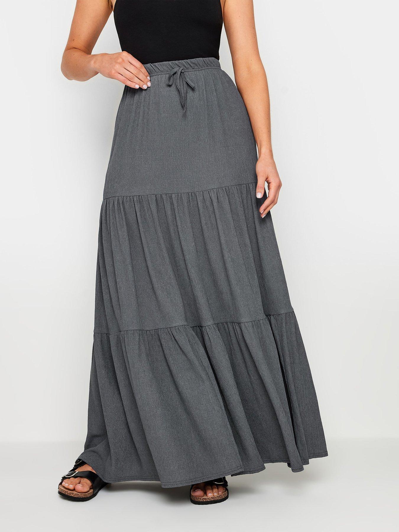 long-tall-sally-tall-crinkle-tiered-skirt-grey