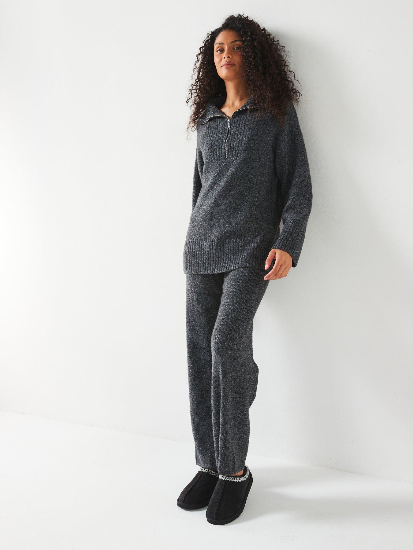 v-by-very-quarter-zip-longline-knitted-jumper-coordback