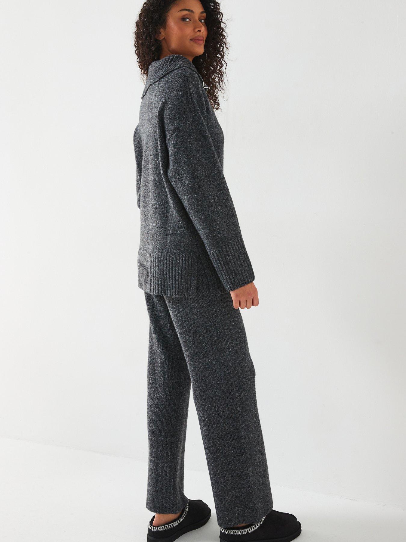 v-by-very-quarter-zip-longline-knitted-jumper-coorddetail