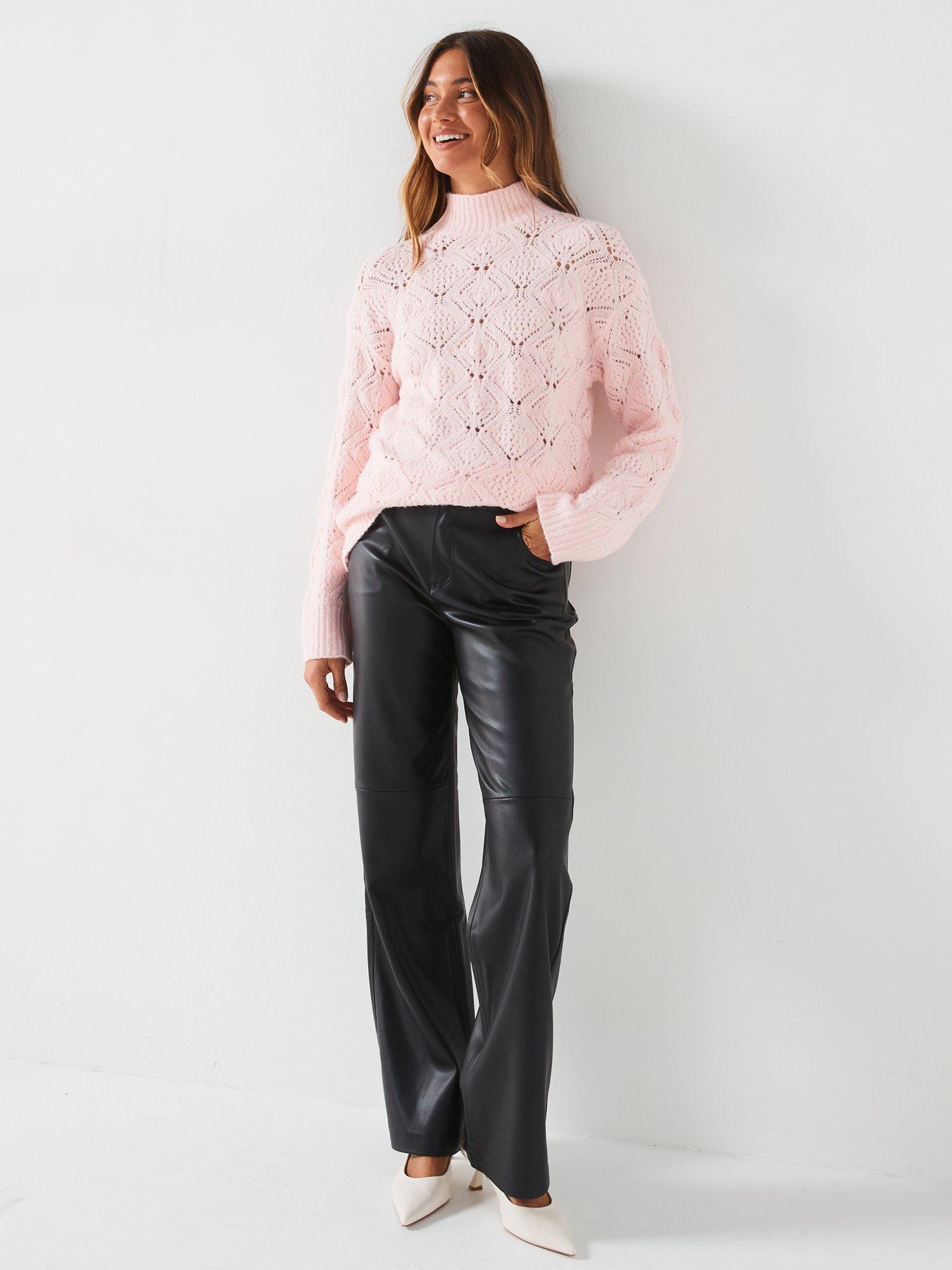 v-by-very-funnel-neck-open-knit-jumper-pinkback