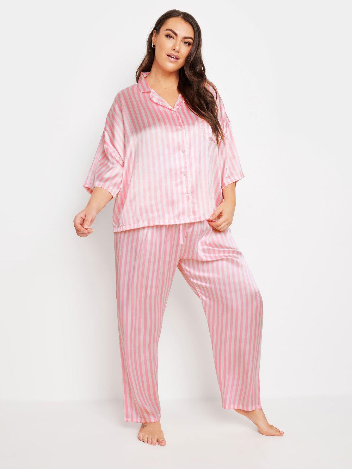 yours-curve-satin-stripe-pj-setback