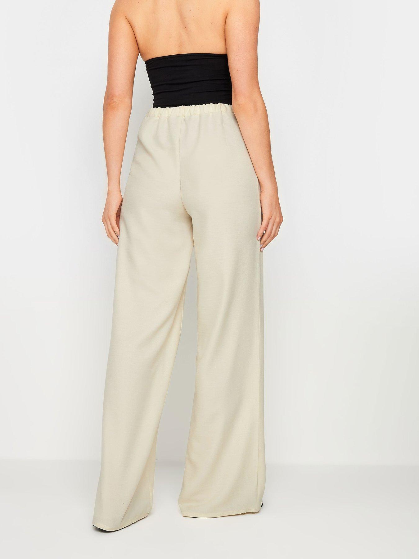 long-tall-sally-tall-textured-wide-leg-trousers-ivorystillFront