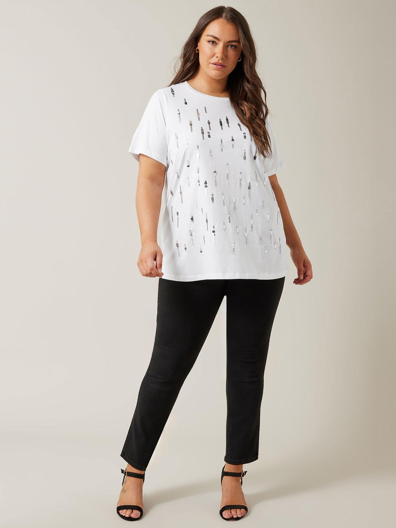 evans-short-sleeve-sequin-embellishment-t-shirt-whiteback