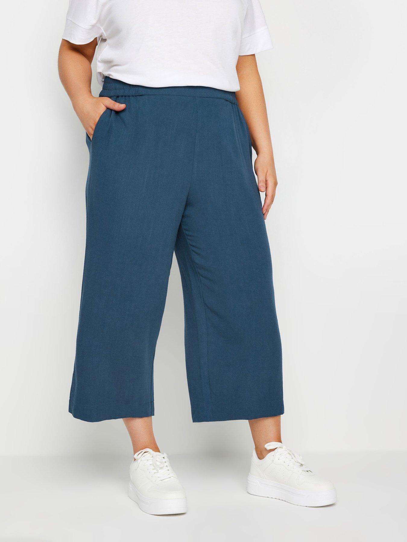 yours-curve-linen-look-cropped-trousers