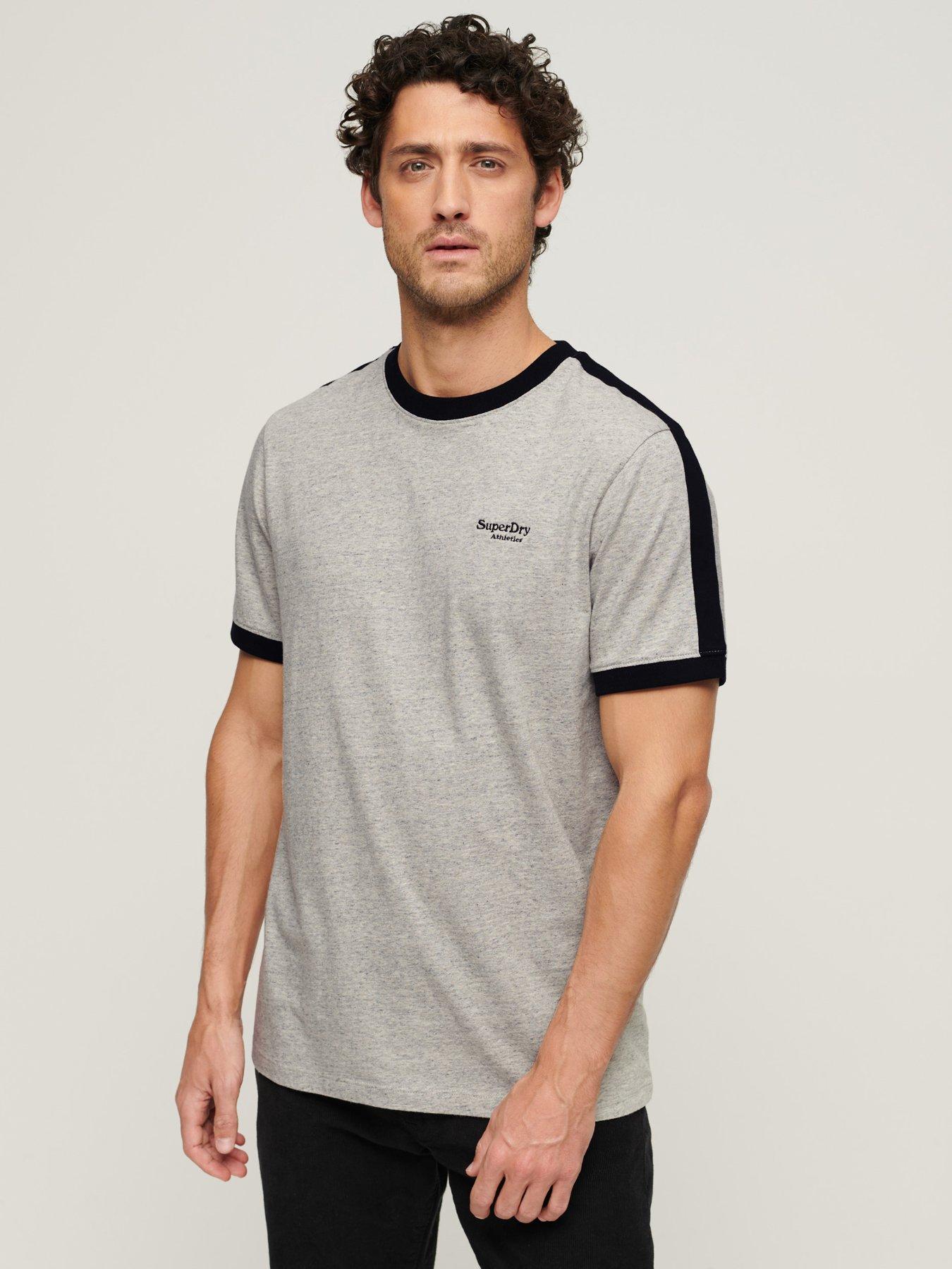Image 1 of 6 of Superdry Superdry Essential Logo Retro T-shirt - Grey