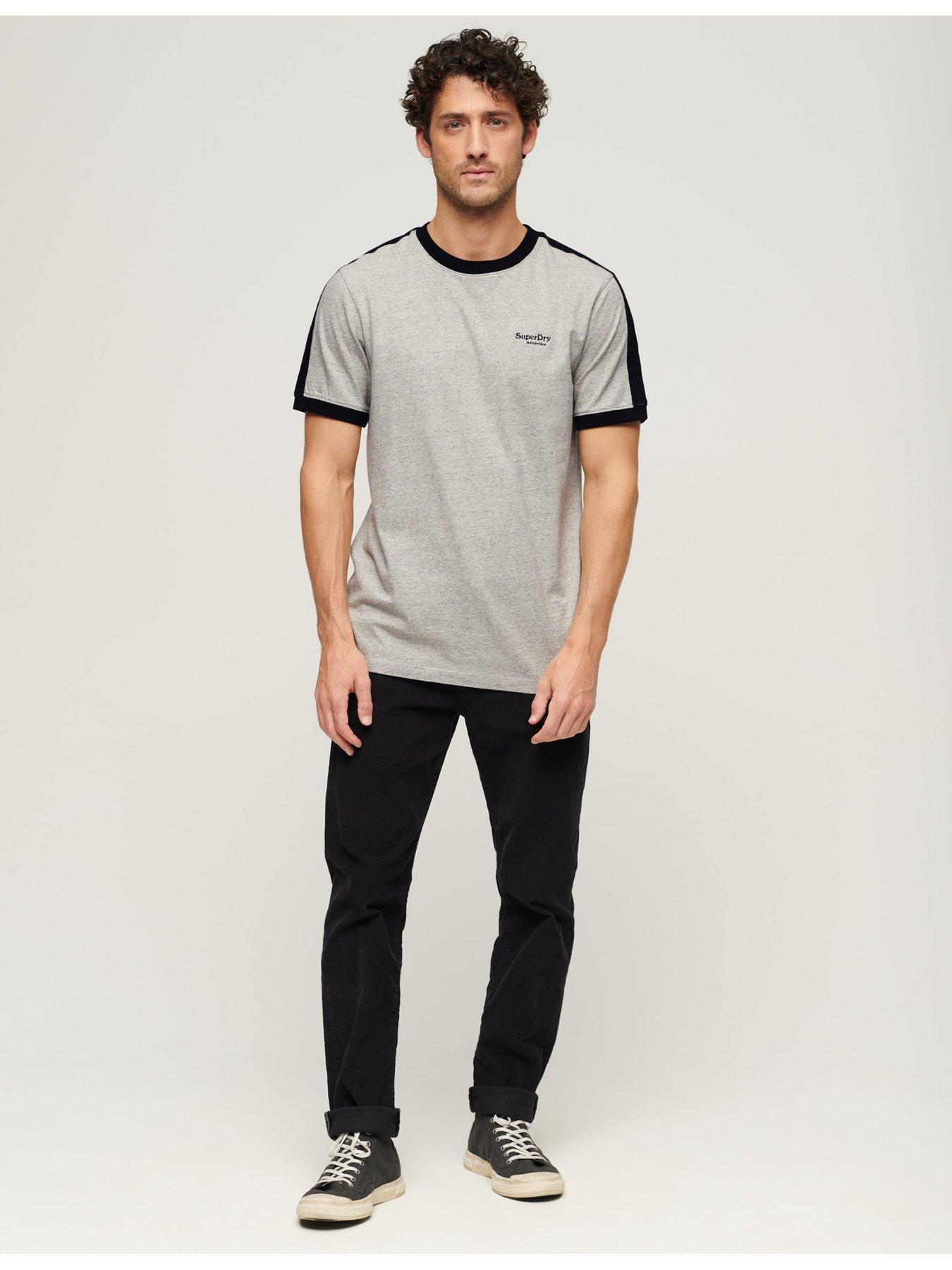Image 3 of 6 of Superdry Superdry Essential Logo Retro T-shirt - Grey