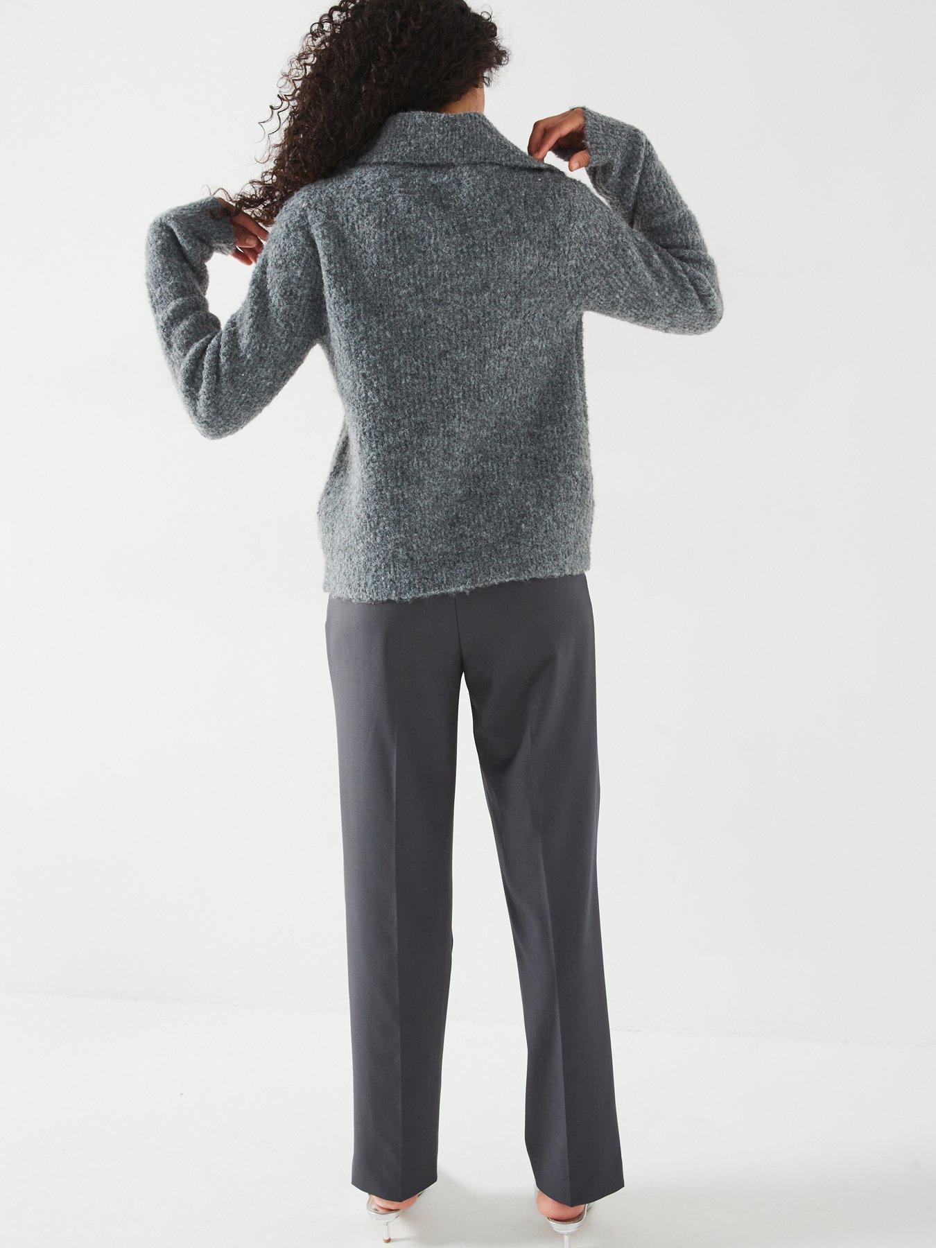 v-by-very-fluffy-zip-down-cardigan-with-wool-greydetail