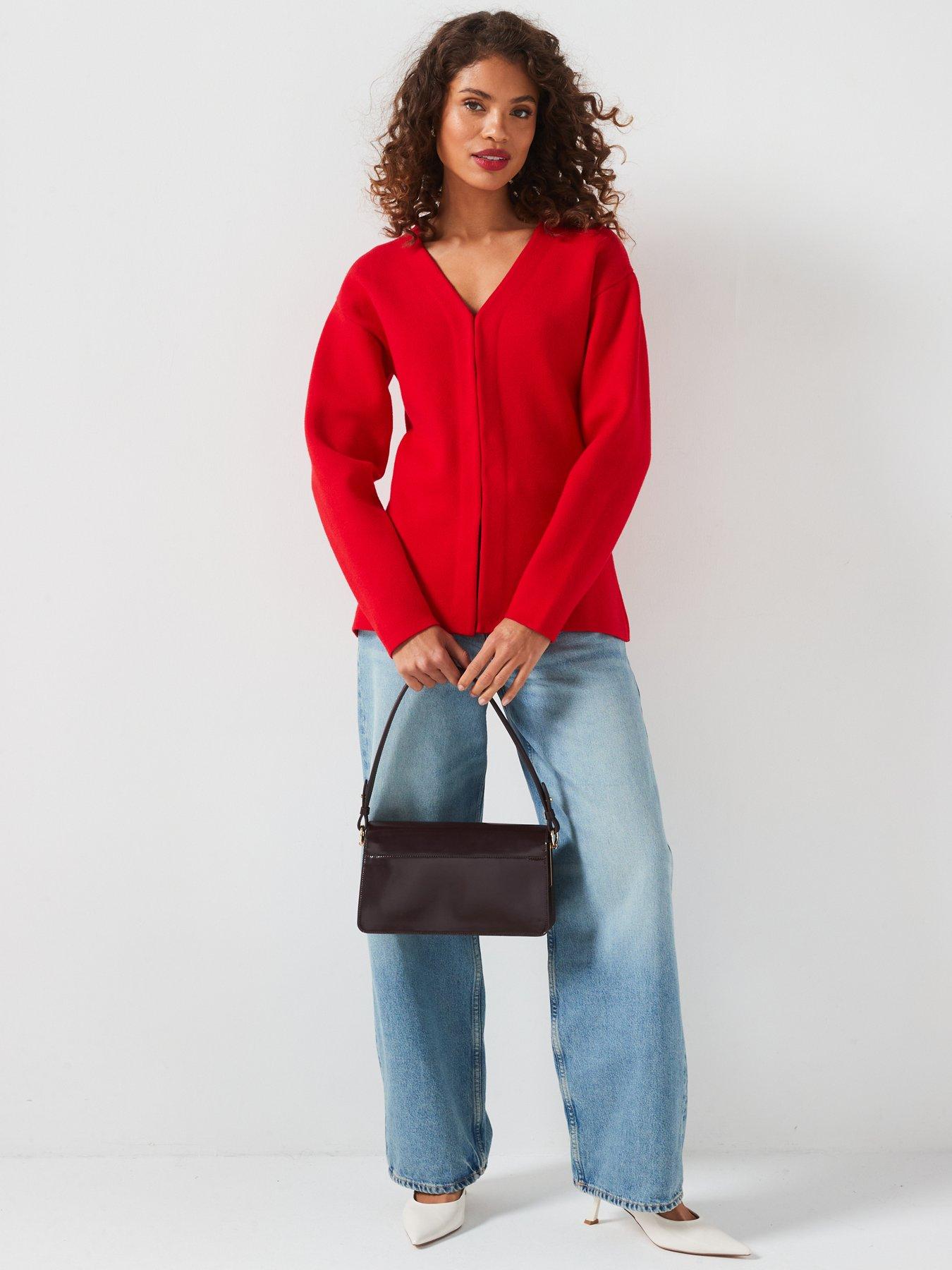 v-by-very-v-neck-fitted-longline-cardigan-redback