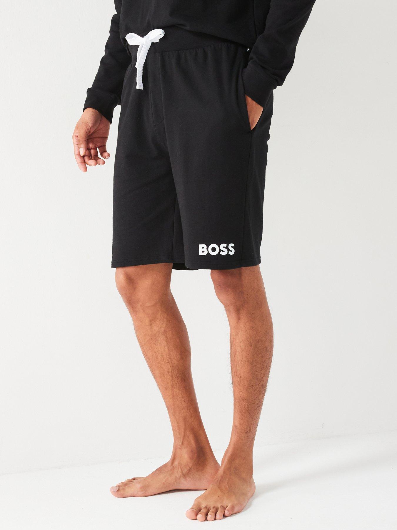 boss-logo-loop-back-loungewear-shorts-blackfront