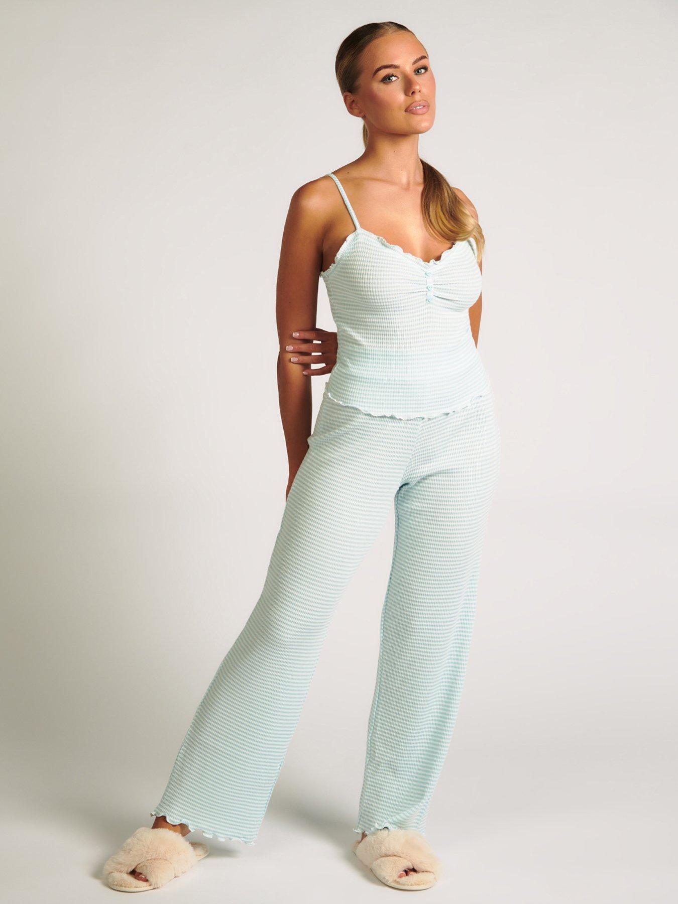 boux-avenue-boux-avenue-stripe-rib-cami-amp-pant-set-aqua