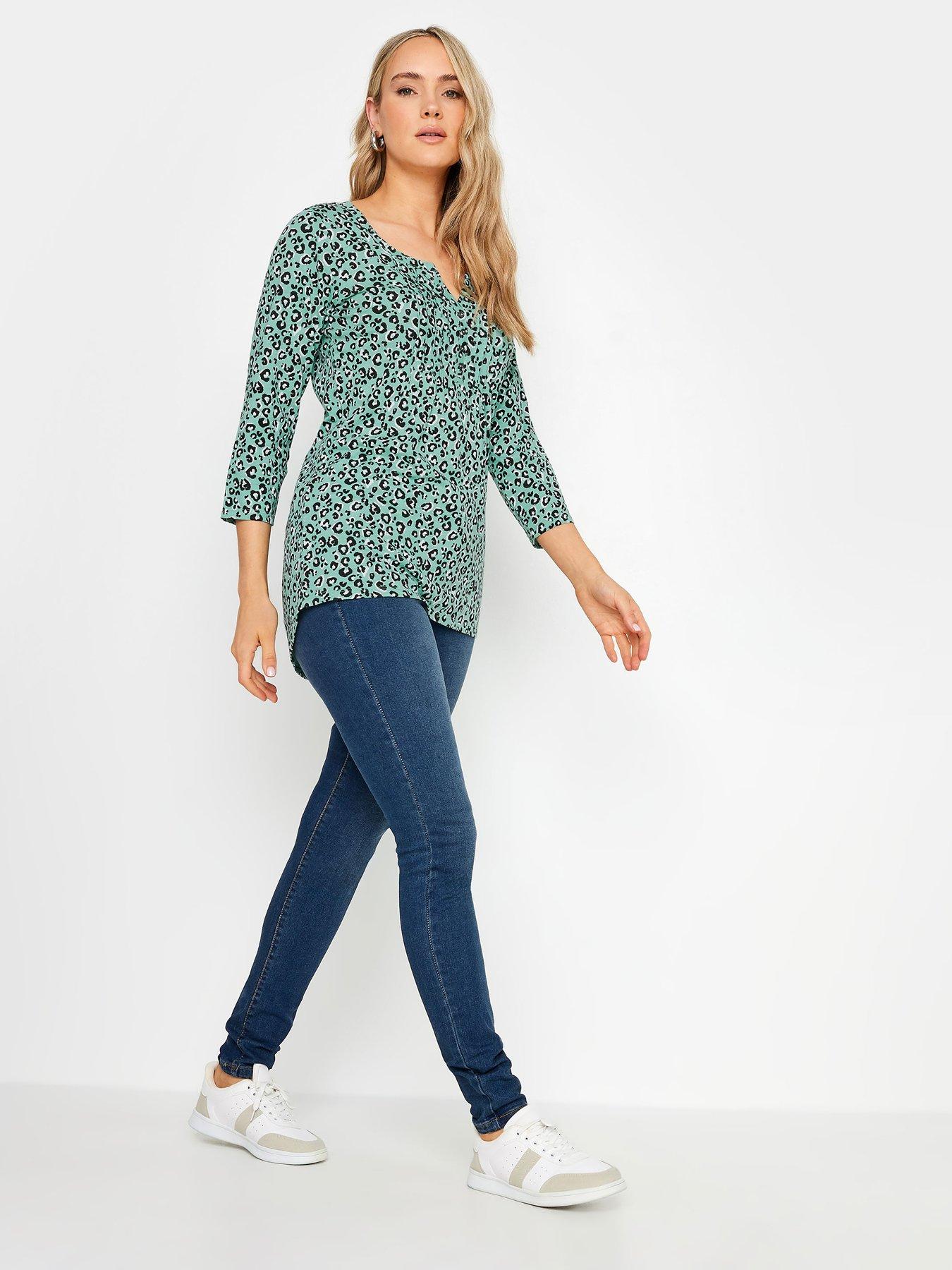 long-tall-sally-tall-animal-34-sleeve-pintuck-henley-top-greenback