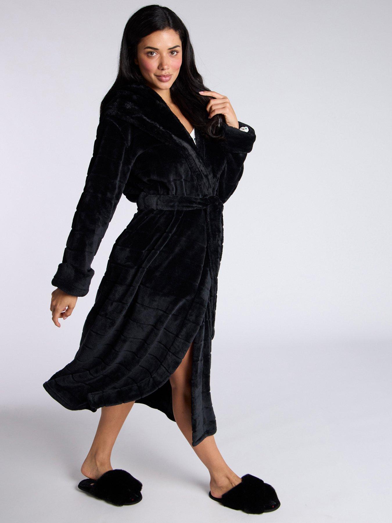 boux-avenue-boux-avenue-stripe-cut-plush-long-robe-blackoutfit