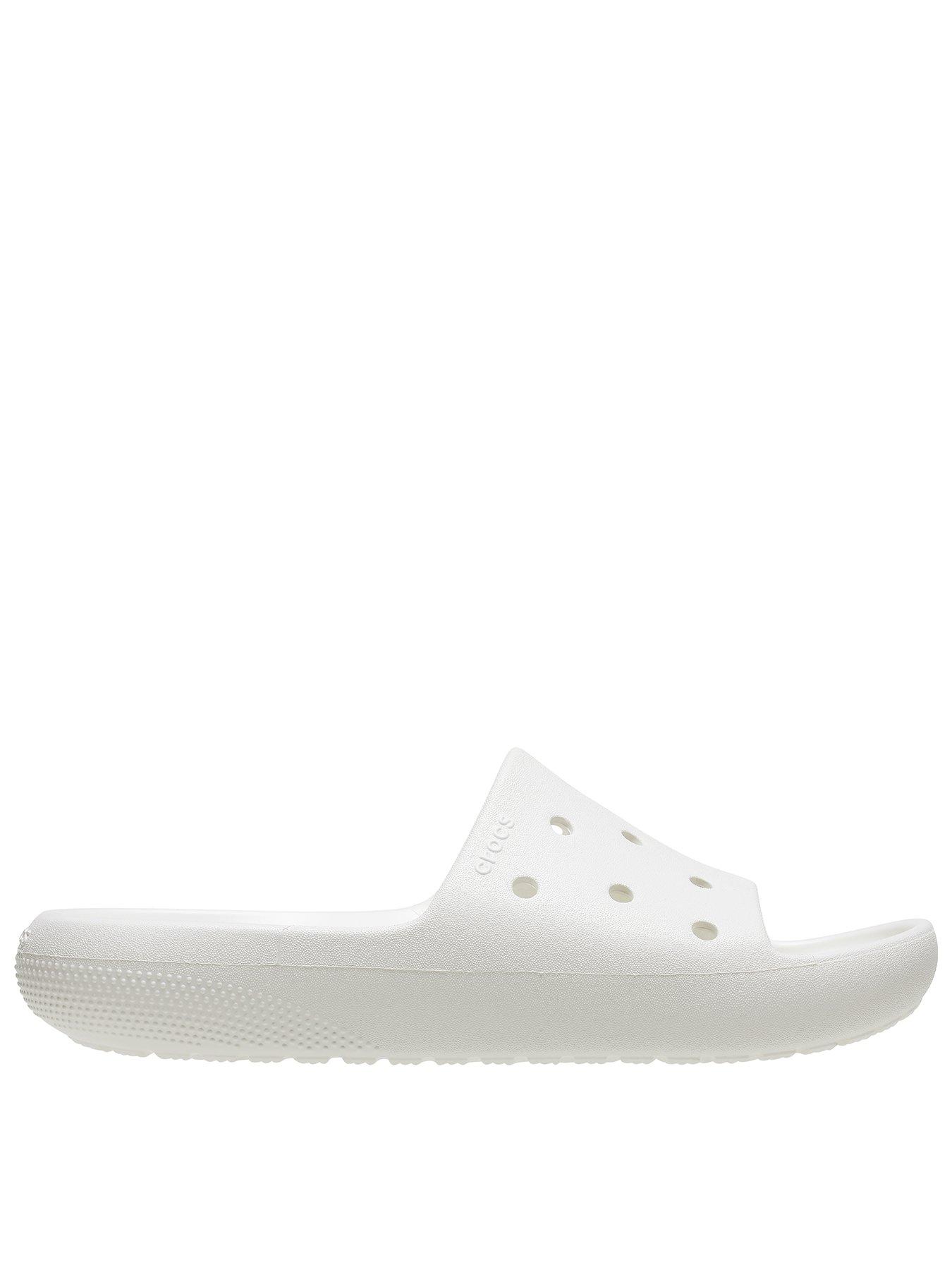 undefined Crocs Men's Classic V2 Slide - White
