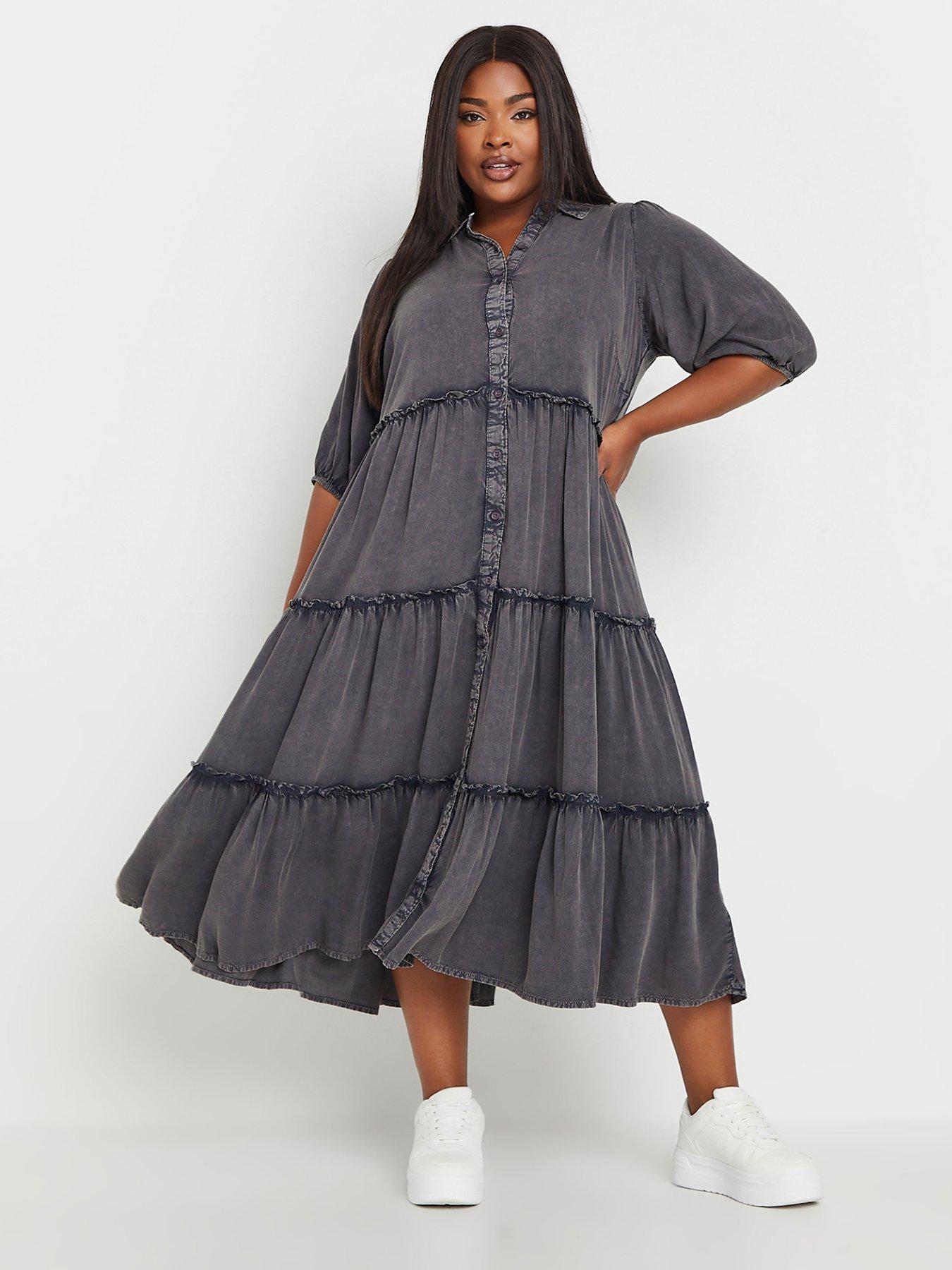 yours-curve-wash-shirt-dress