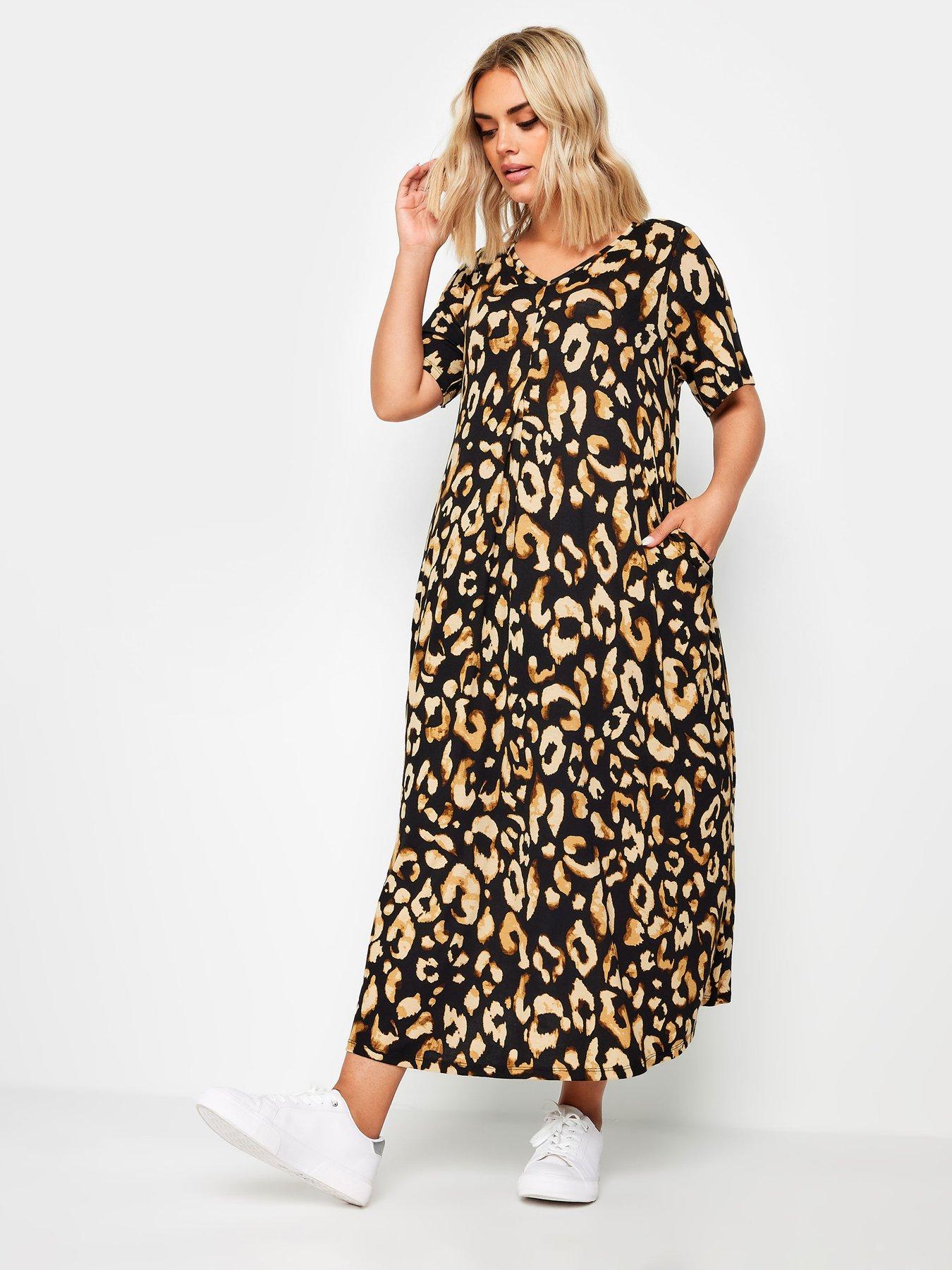 yours-curve-short-sleeve-pleated-front-maxi-dress-naturalback