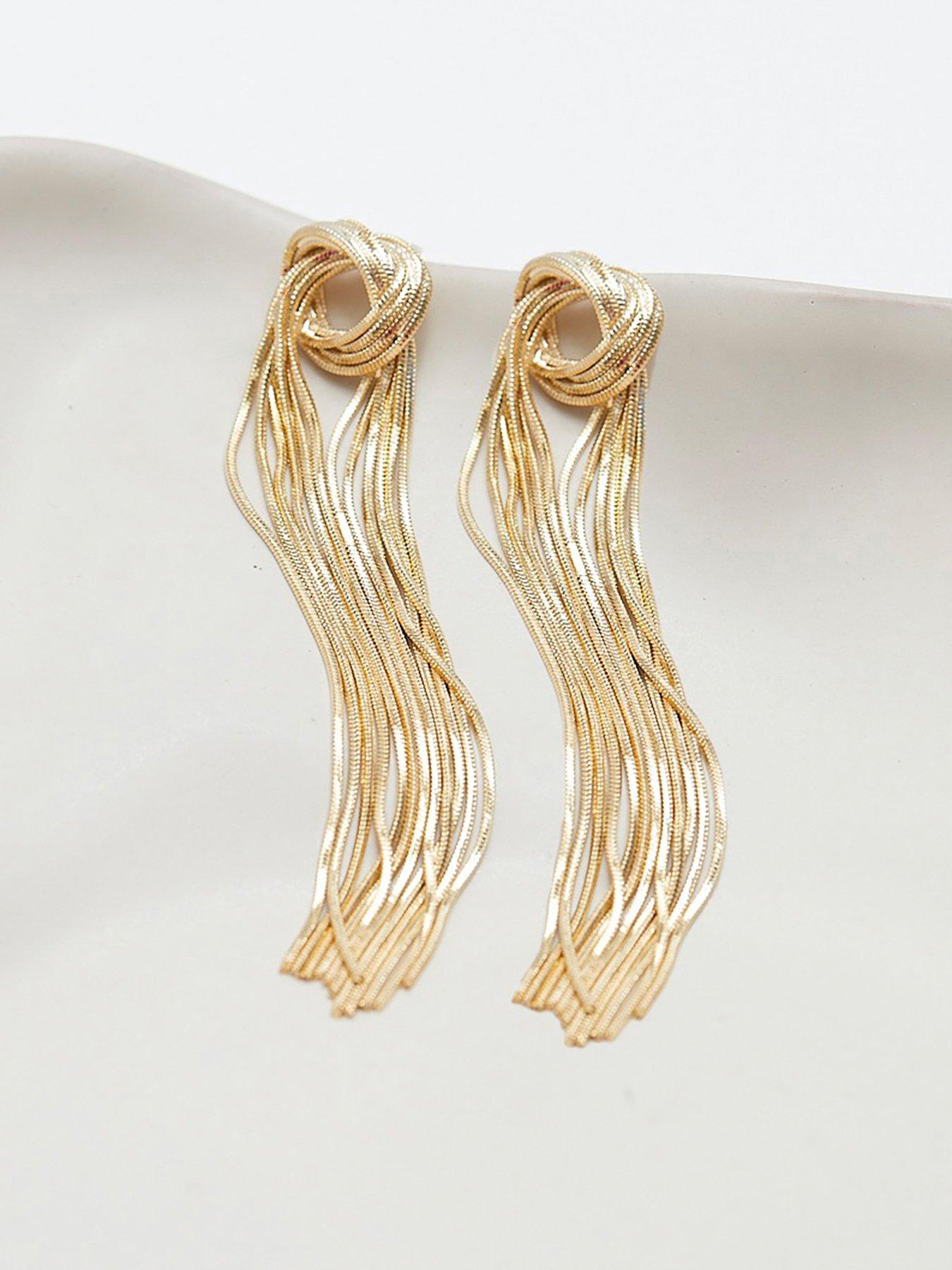 jon-richard-jon-richard-gold-plated-knot-chain-earringsback