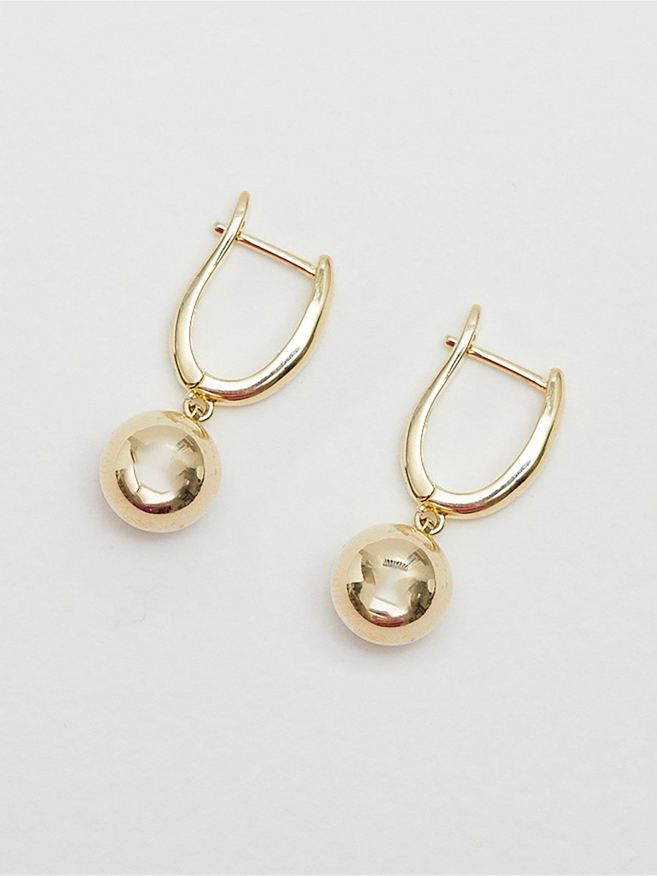 jon-richard-jon-richard-gold-plated-polished-orb-earringsback