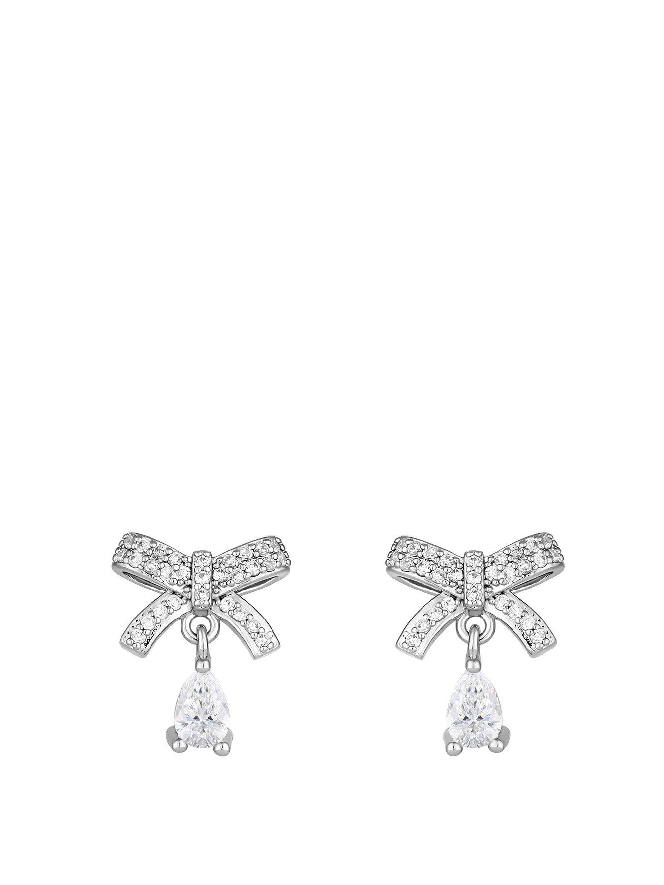 jon-richard-jon-richard-rhodium-plate-cubic-zirconia-bow-earrings