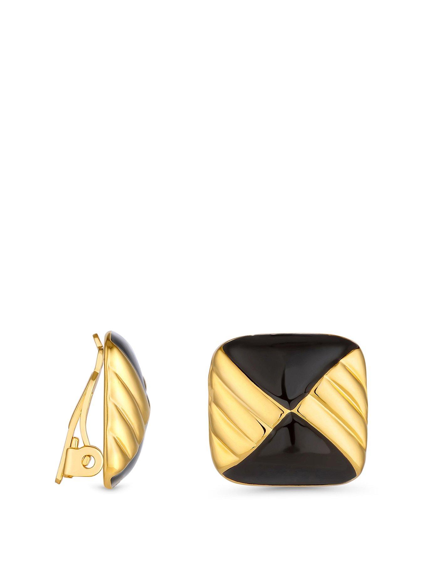 jon-richard-jon-richard-vintage-inspired-gold-plated-and-jet-enamel-earrings