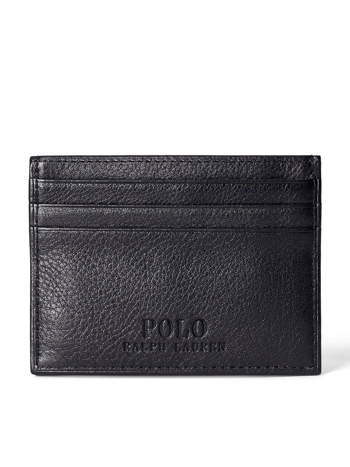 Polo Ralph Lauren Polo Ralph Lauren Grained Leather Card Holder Black Very Ireland