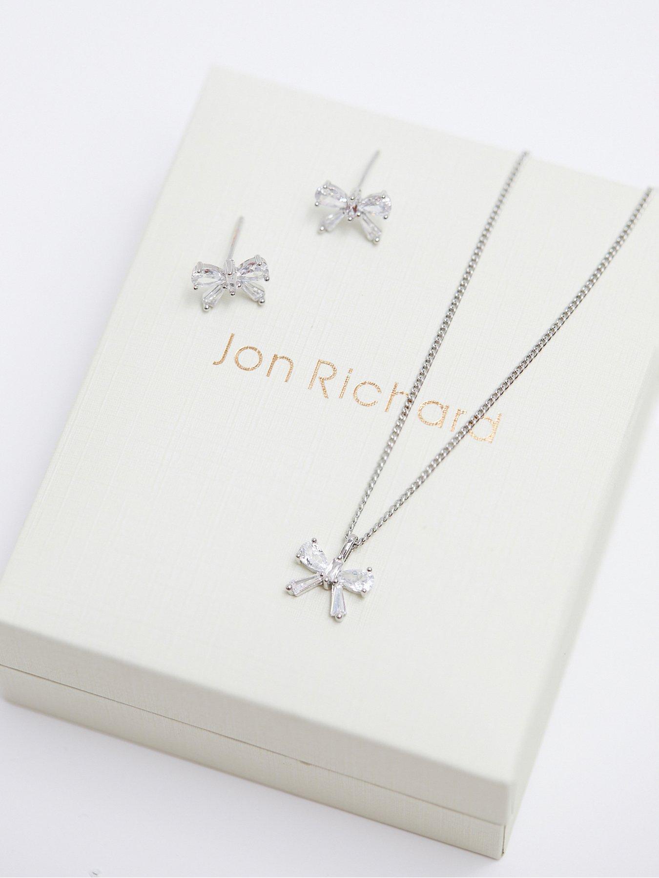 jon-richard-jon-richard-rhodium-plated-bow-earrings-and-pendant-set-gift-boxedback