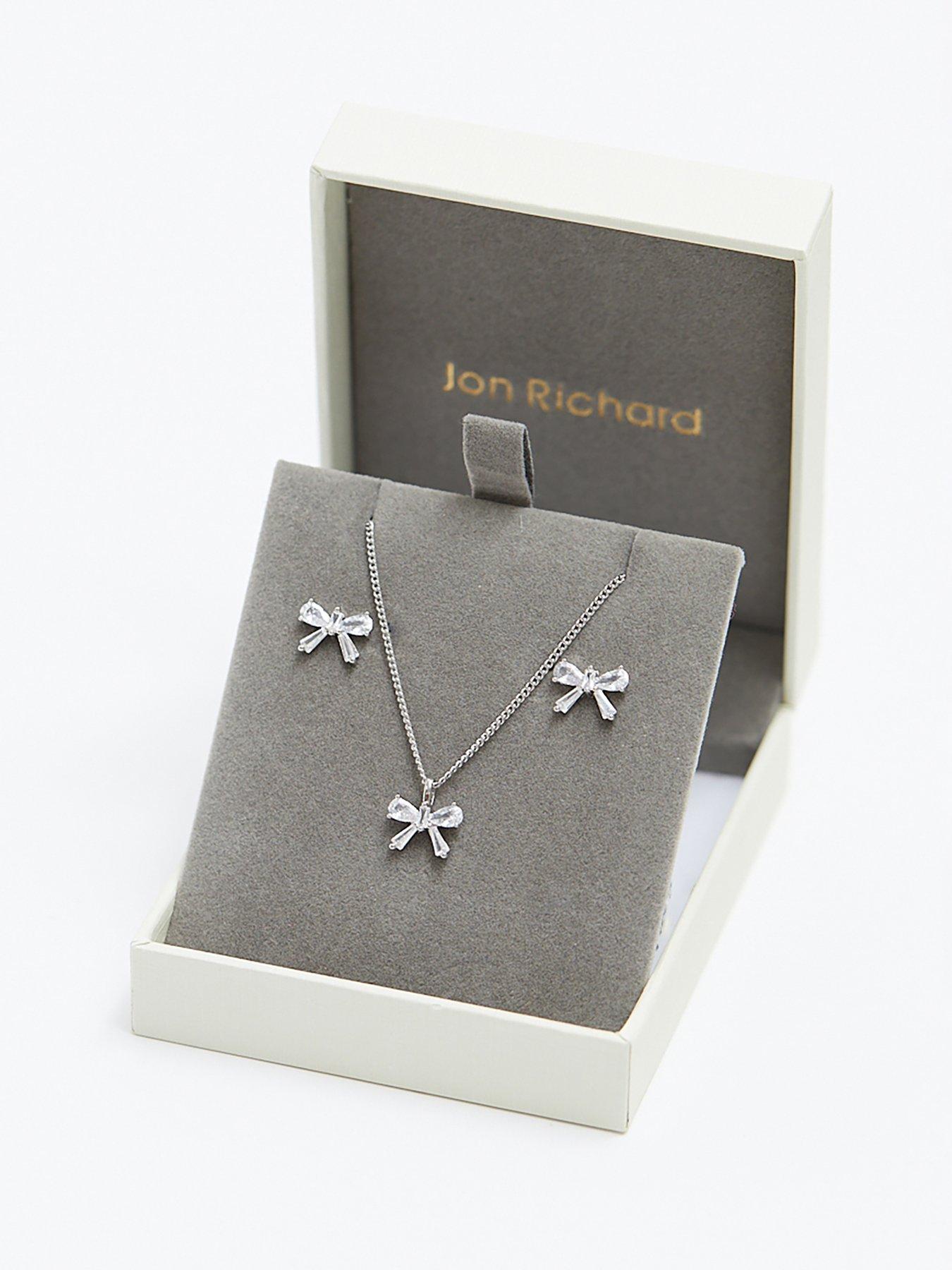 jon-richard-jon-richard-rhodium-plated-bow-earrings-and-pendant-set-gift-boxedoutfit