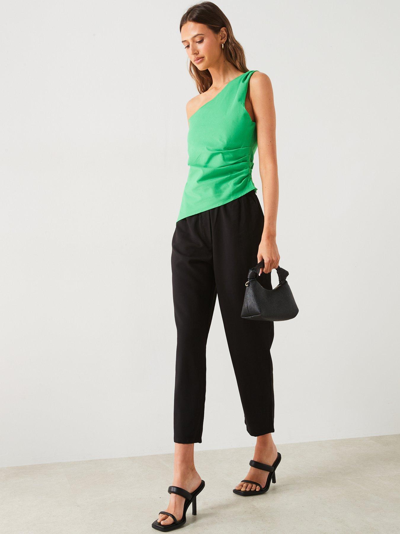 mango-one-shoulder-top-greenback