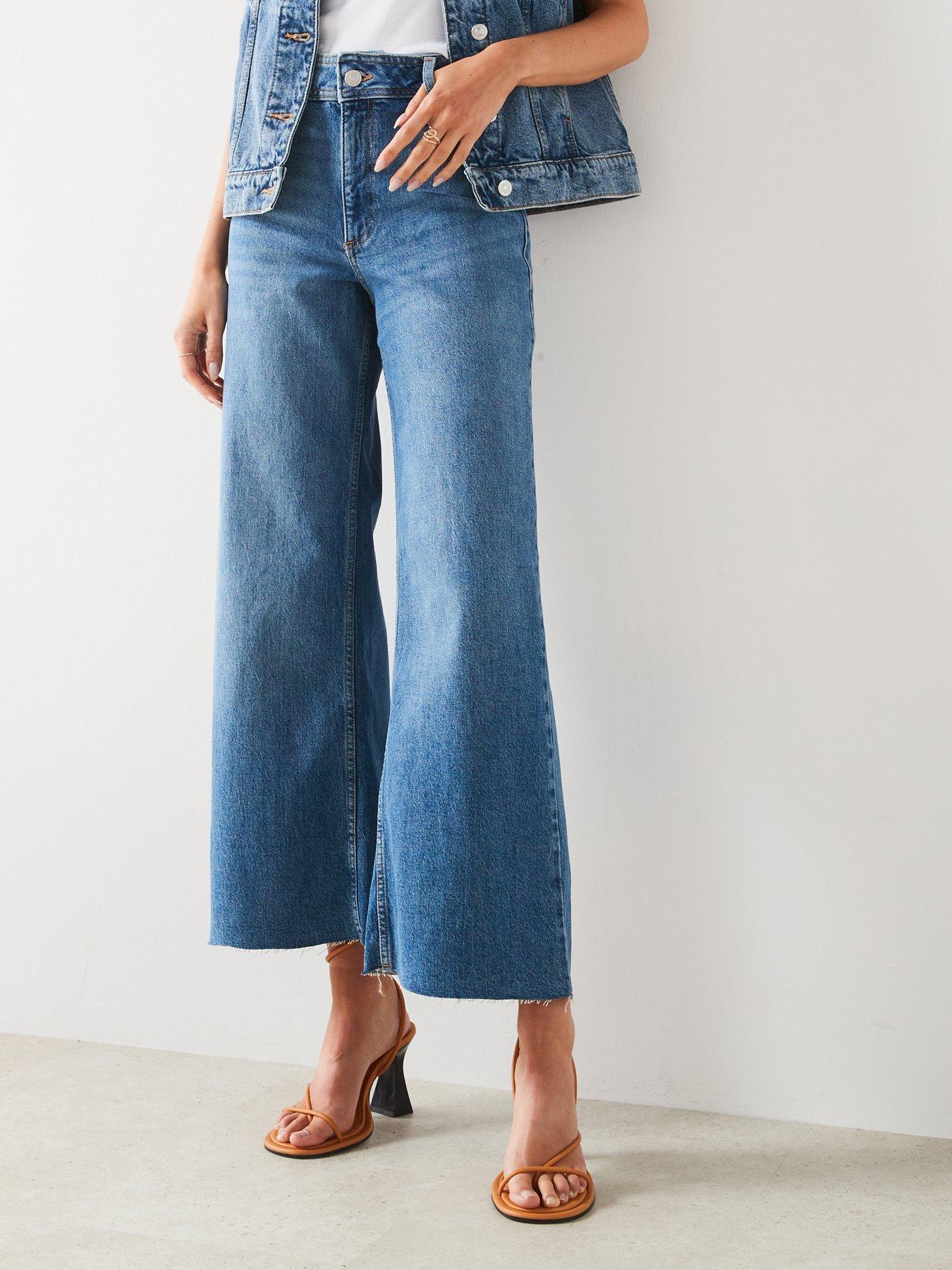 mango-blue-wide-leg-cropped-jeans