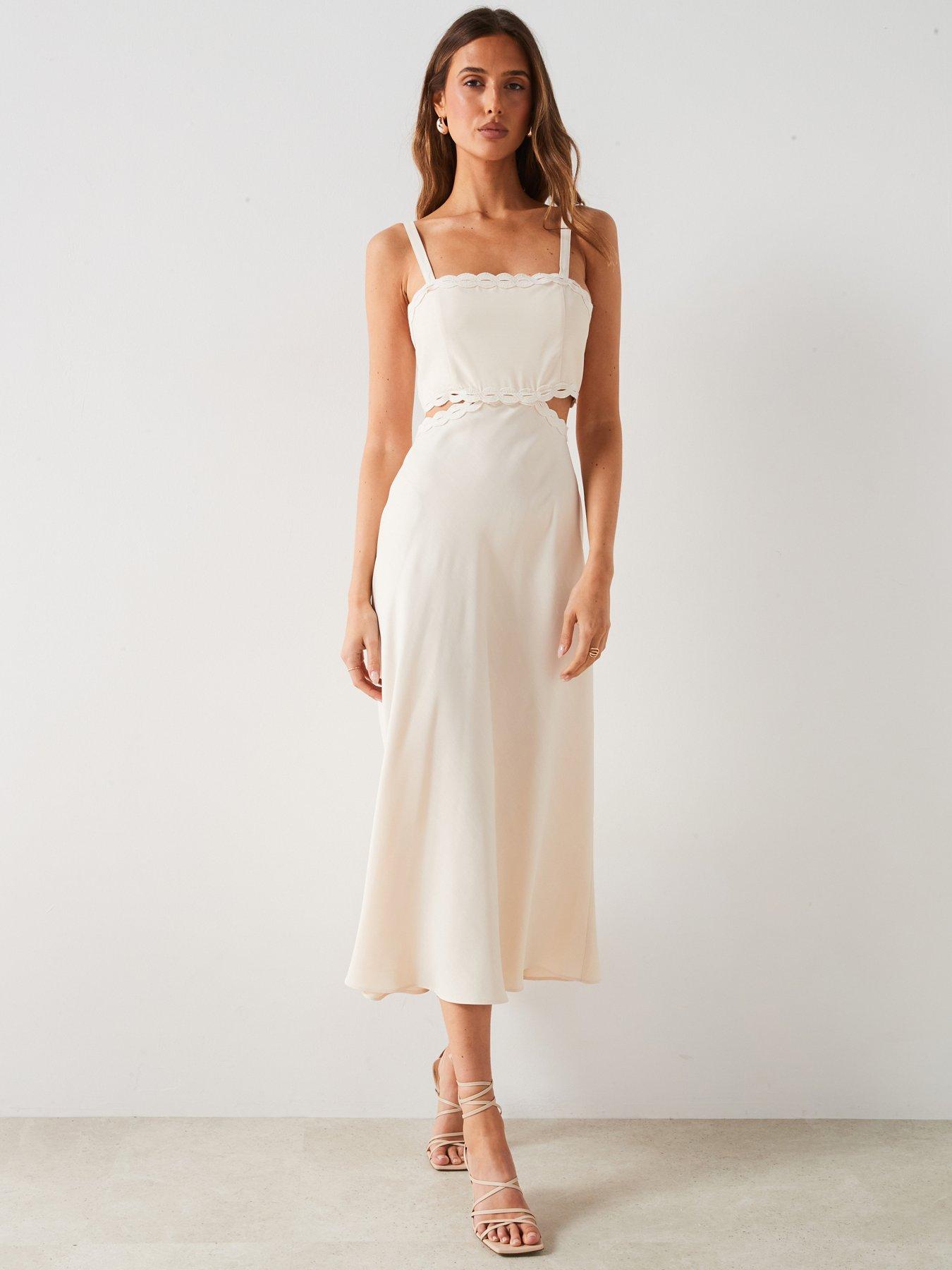 mango cream maxi dress Beige Mango Satin Maxi Dress: Sculpted Waist, High Collar