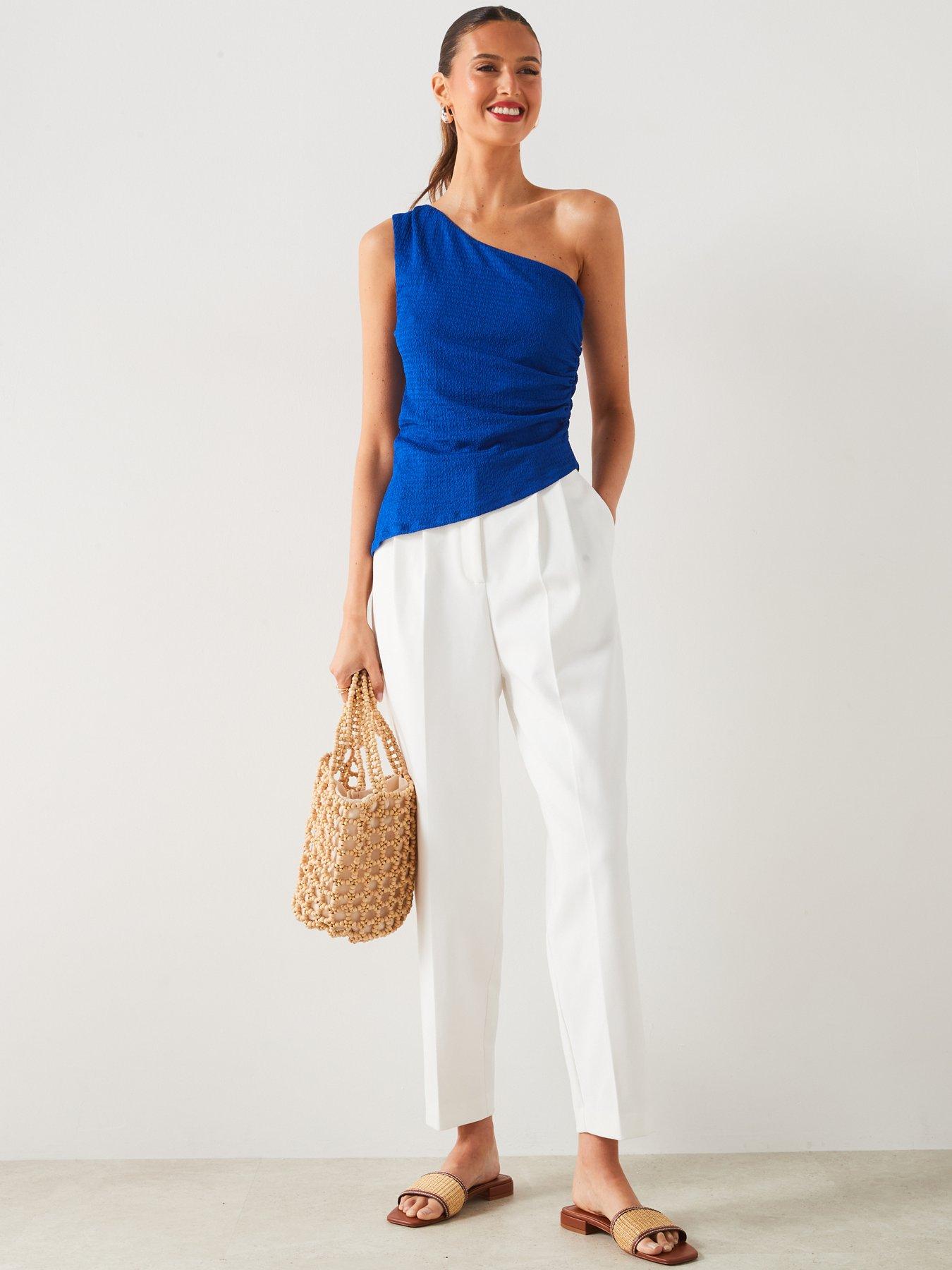 mango-blue-one-shoulder-topback