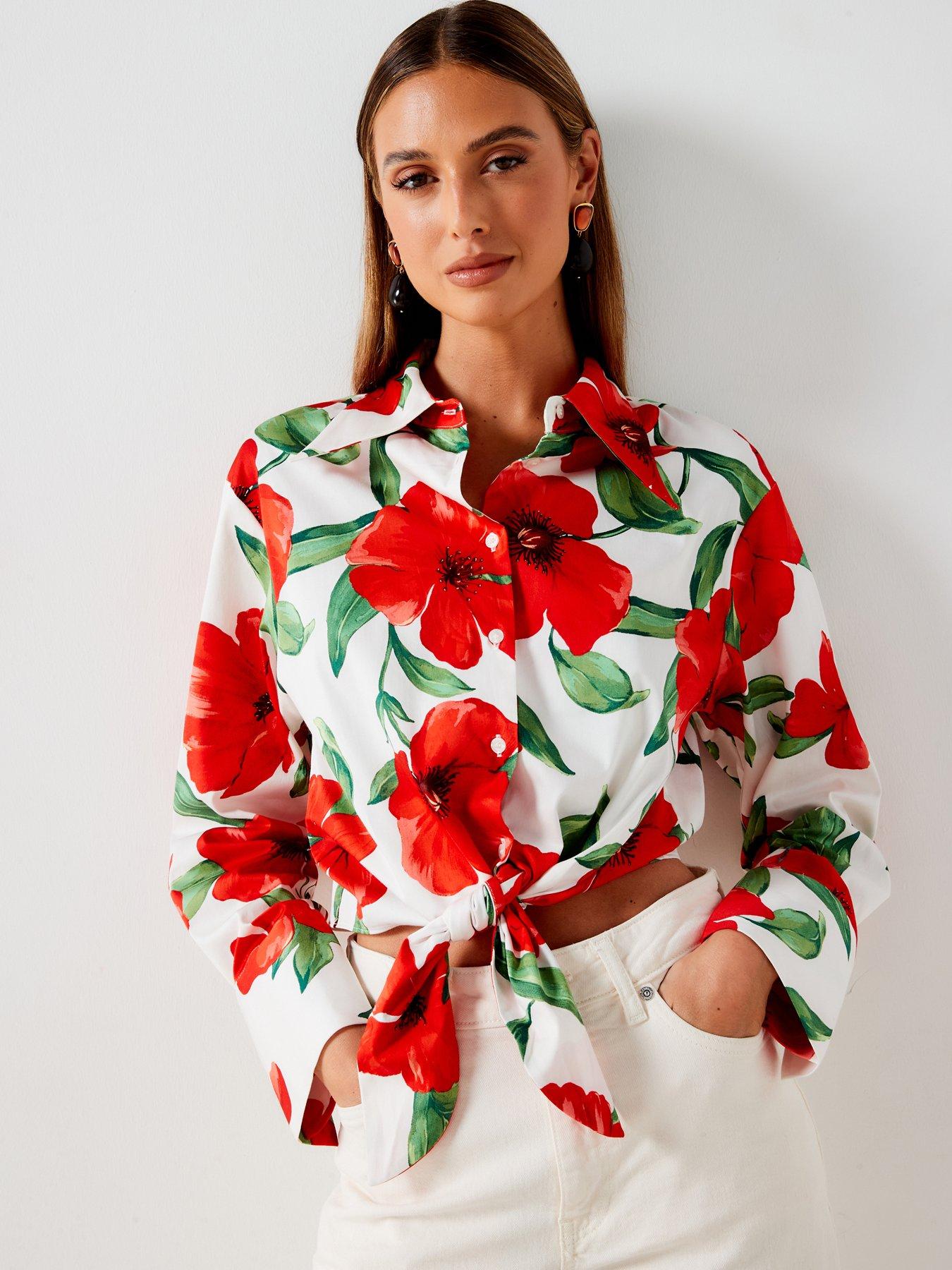 mango-floral-printed-blouse