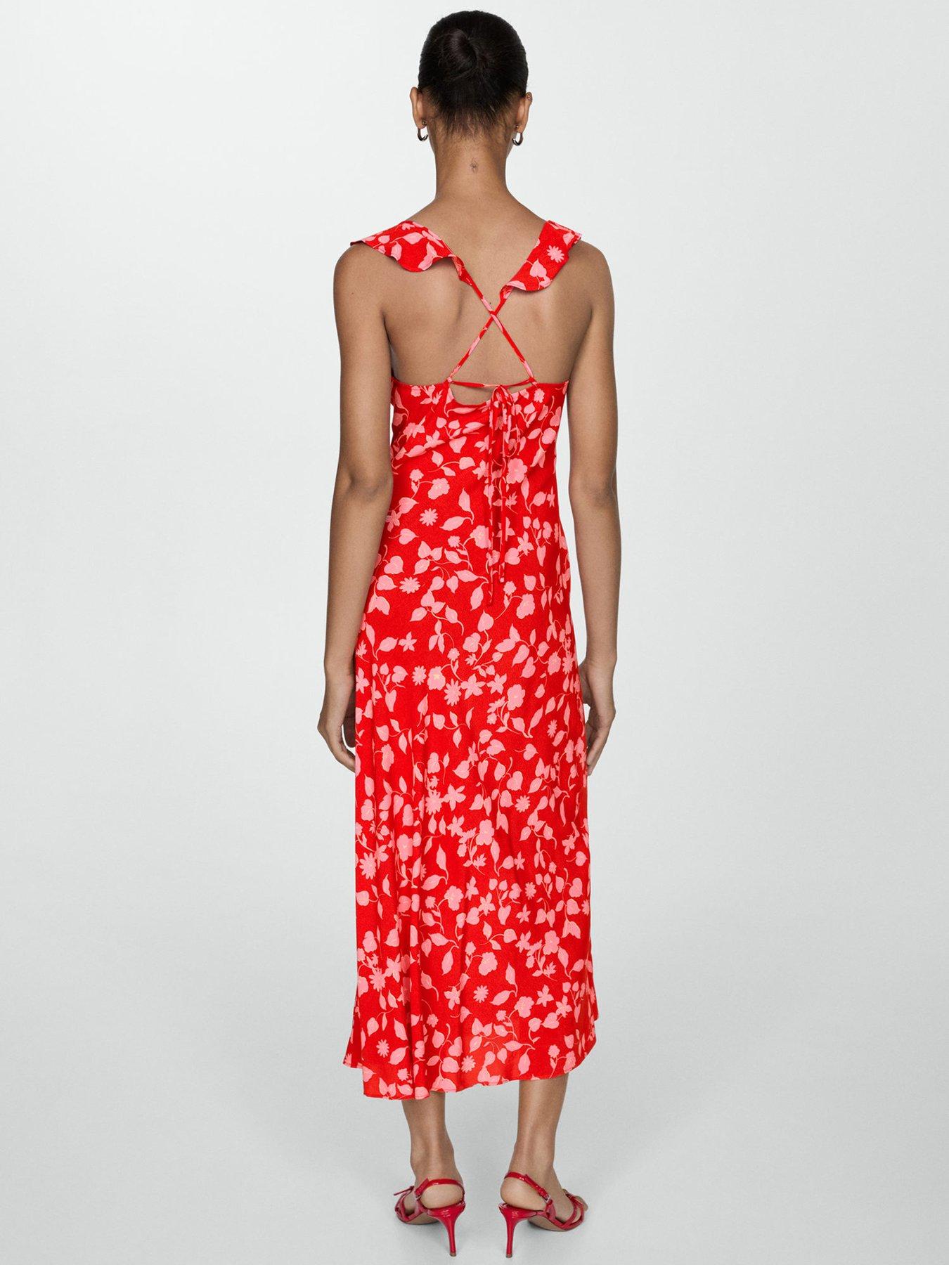 mango-cross-back-floral-midaxi-dress-redstillFront