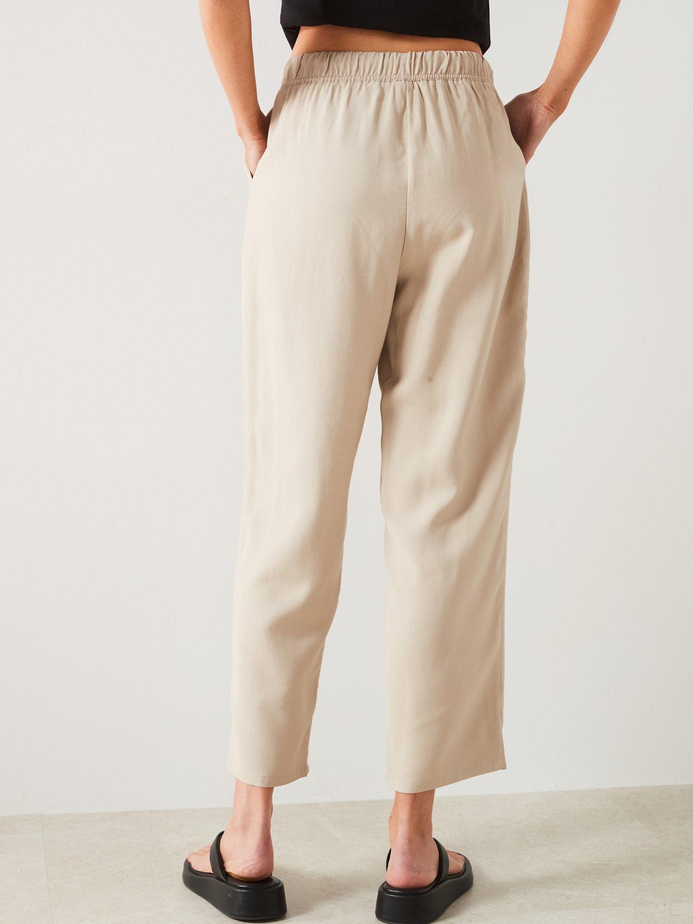 mango-beige-cropped-linen-trouserstillFront