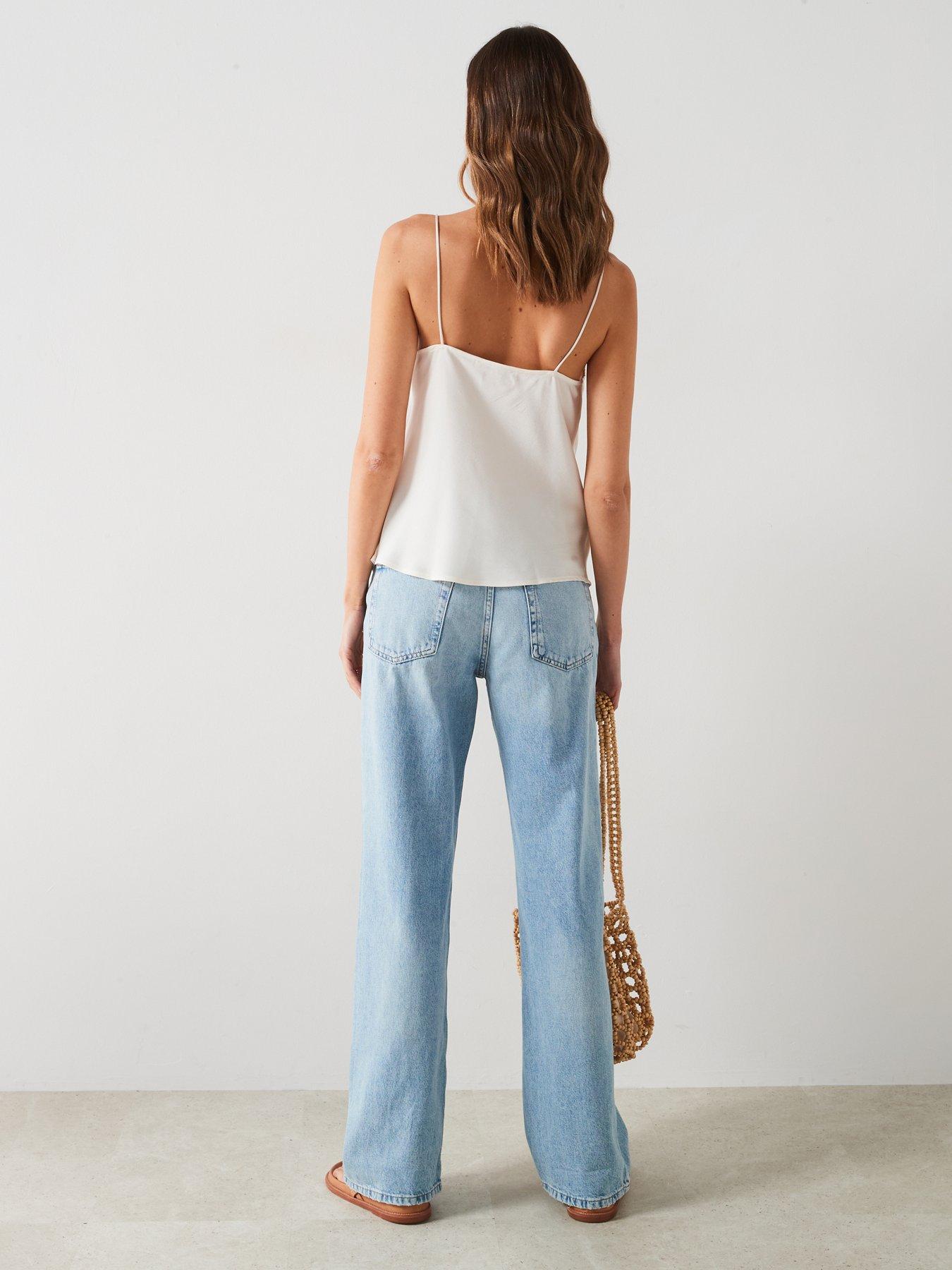 mango-blue-wide-leg-jeansdetail